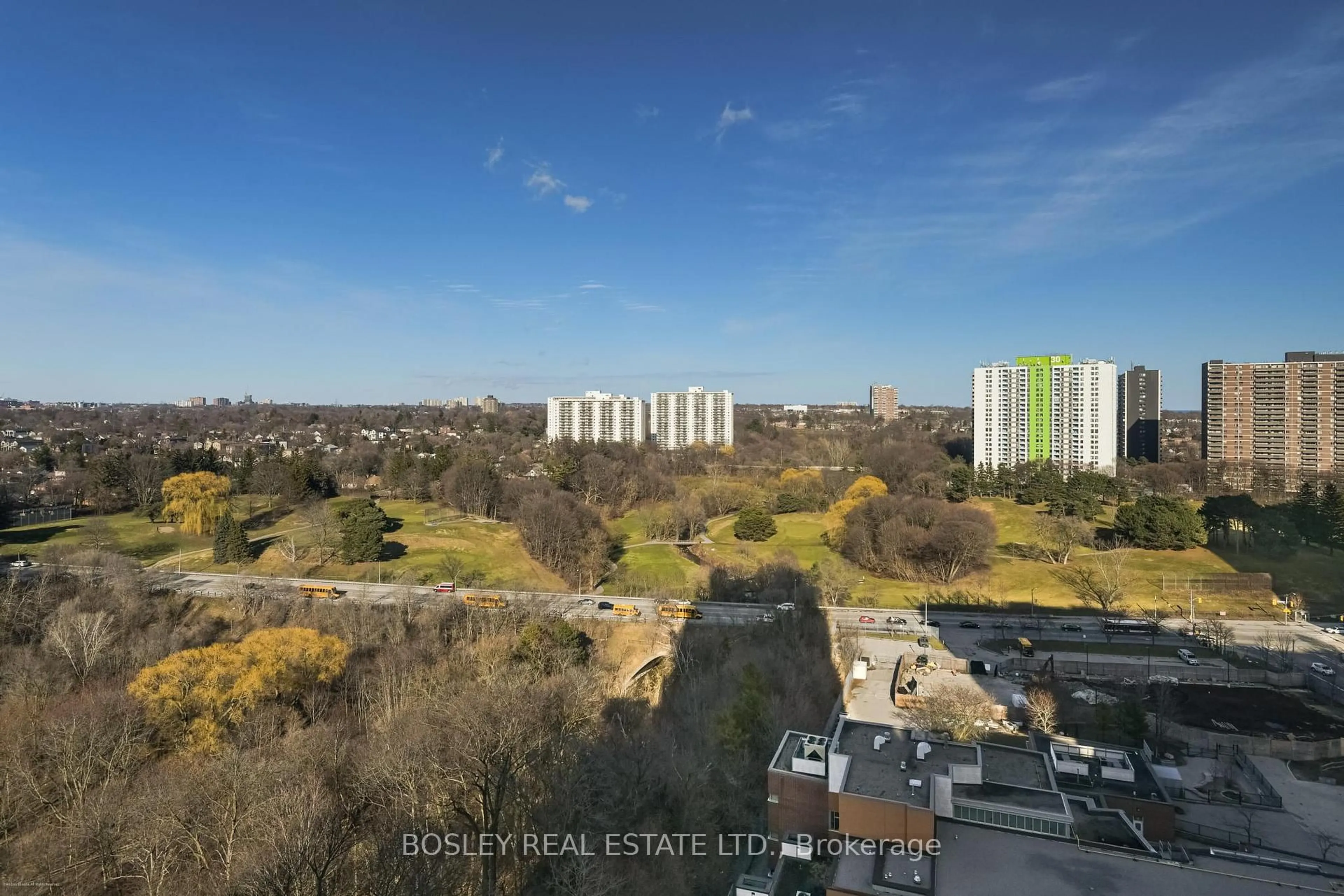 A pic from outside/outdoor area/front of a property/back of a property/a pic from drone, city buildings view from balcony for 3 Massey Sq #1902, Toronto Ontario M4C 5L5