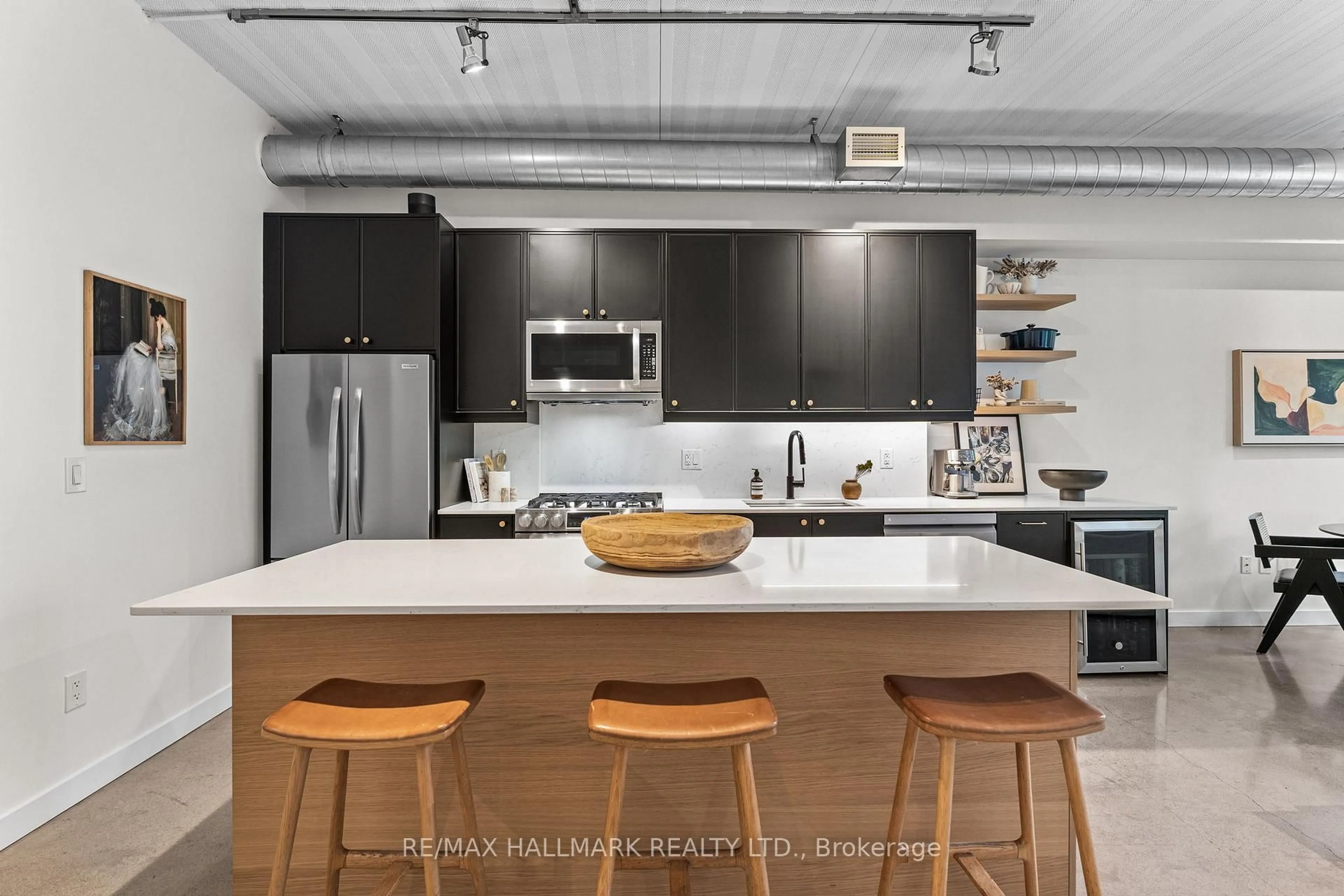 Open concept kitchen, unknown for 747 Queen St #202, Toronto Ontario M4M 1H3