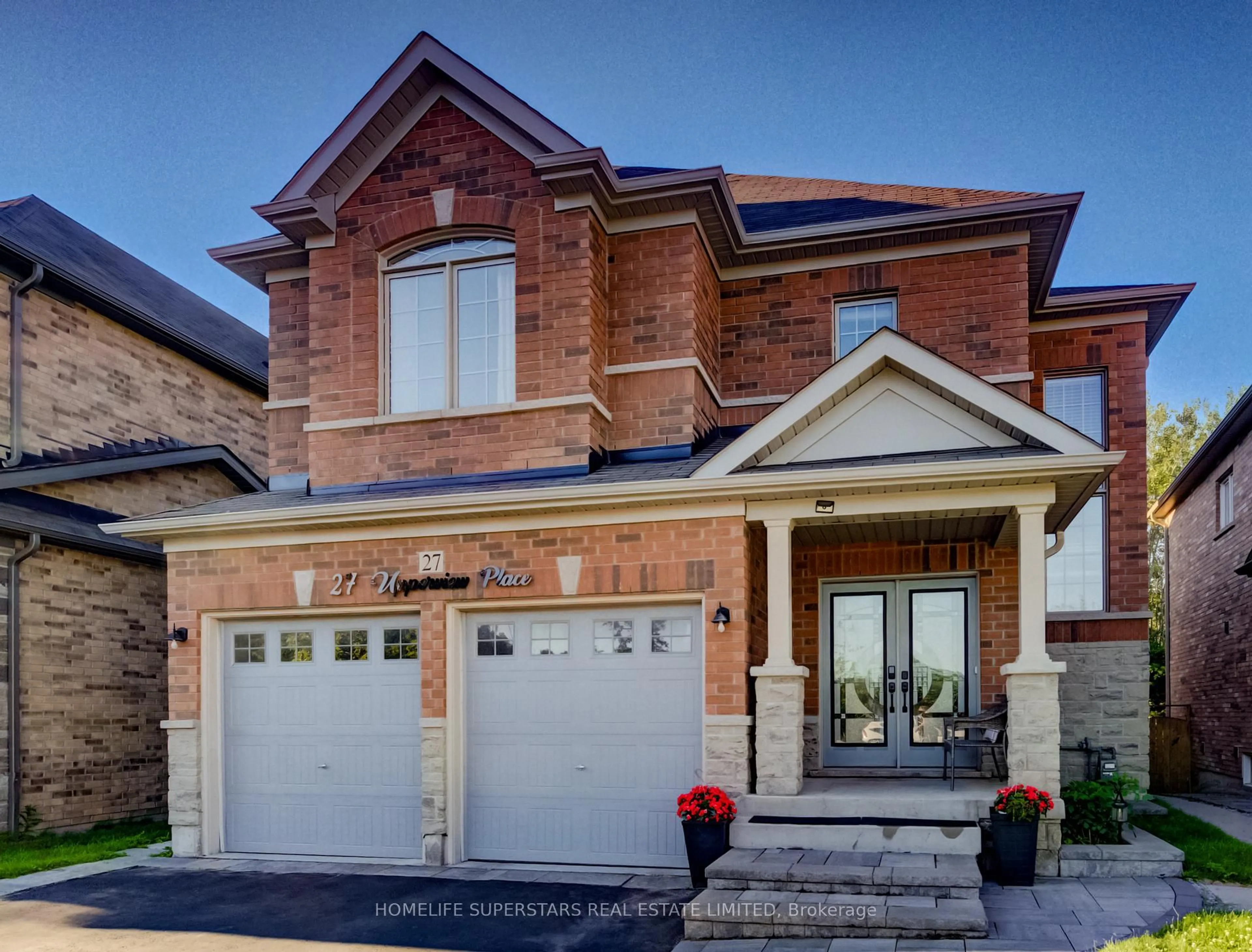 Home with brick exterior material, street for 27 Upperview Pl, Whitby Ontario L1R 0N4