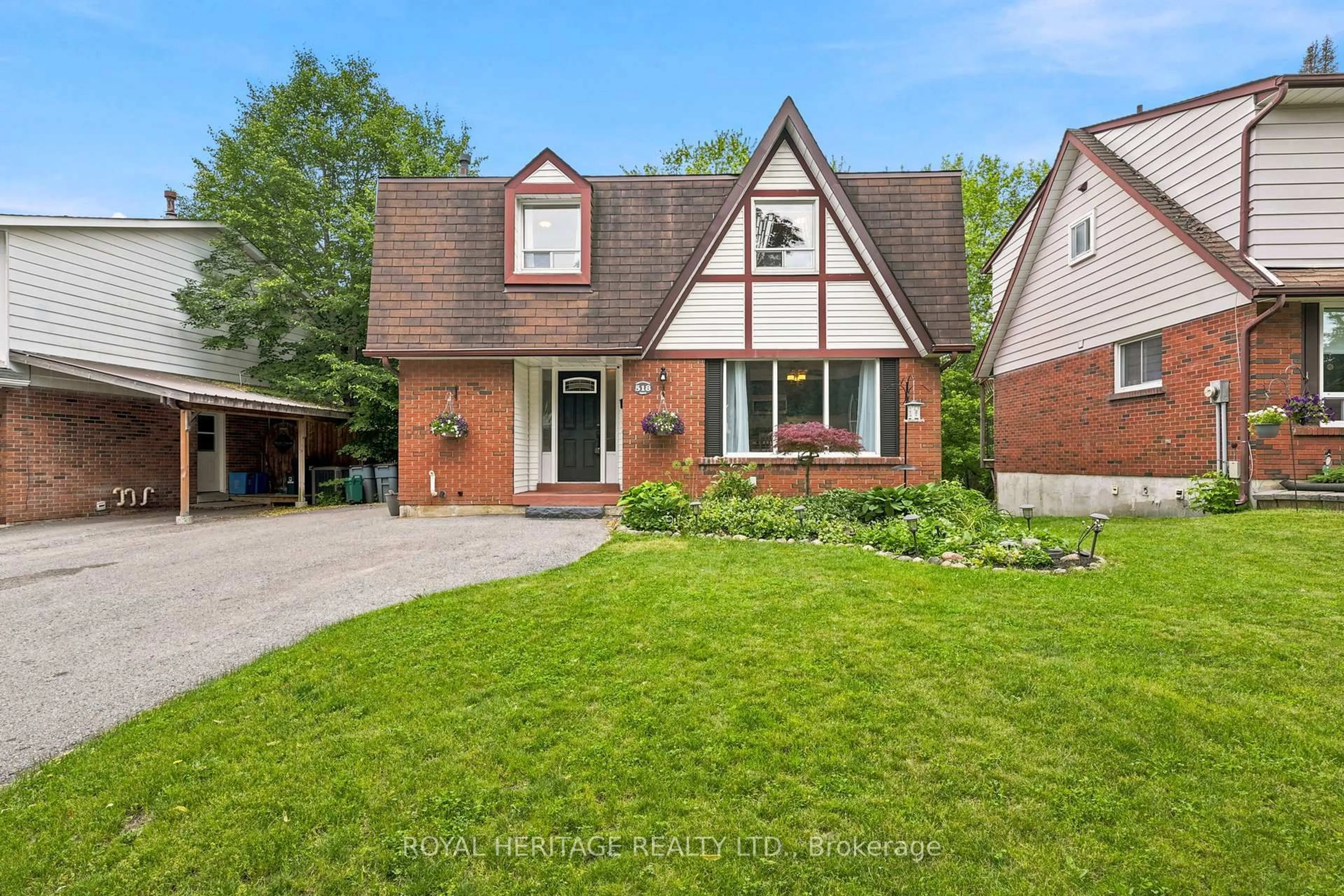 Home with brick exterior material, street for 518 Crestwood Dr, Oshawa Ontario L1G 2R5