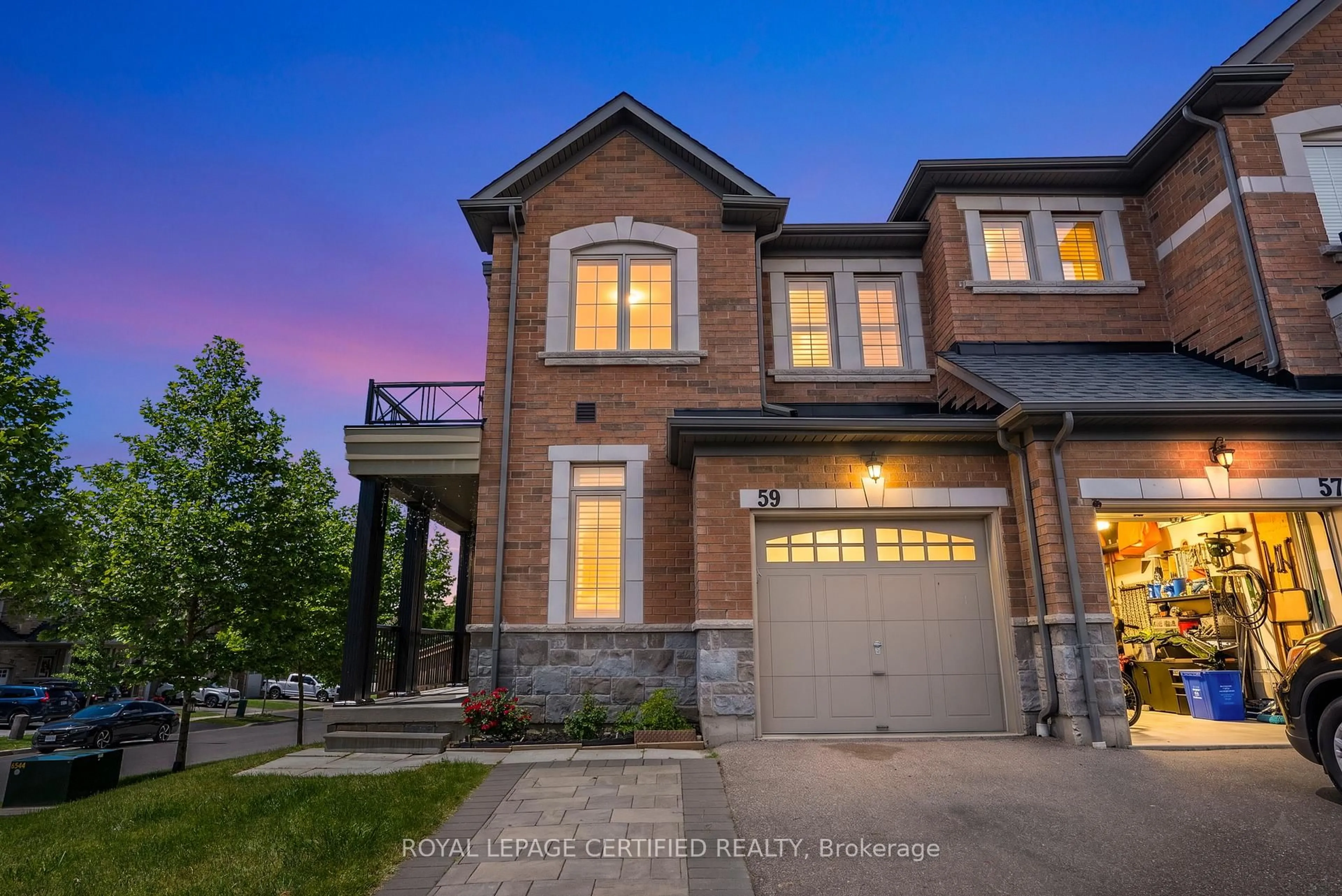 Home with brick exterior material, street for 59 Rimrock Cres, Whitby Ontario L1N 0E5