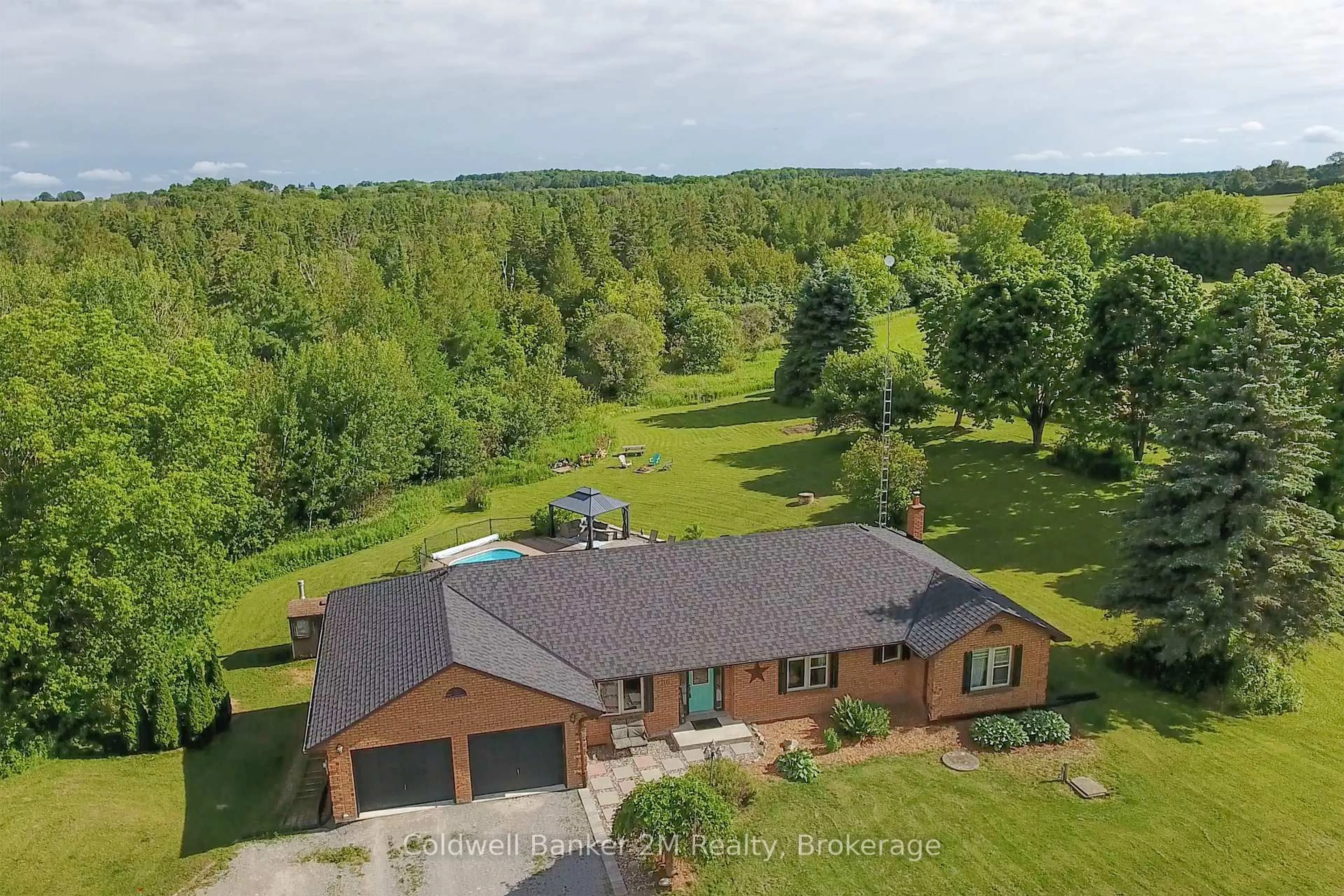 A pic from outside/outdoor area/front of a property/back of a property/a pic from drone, water/lake/river/ocean view for 2890 Church St, Scugog Ontario L0B 1B0