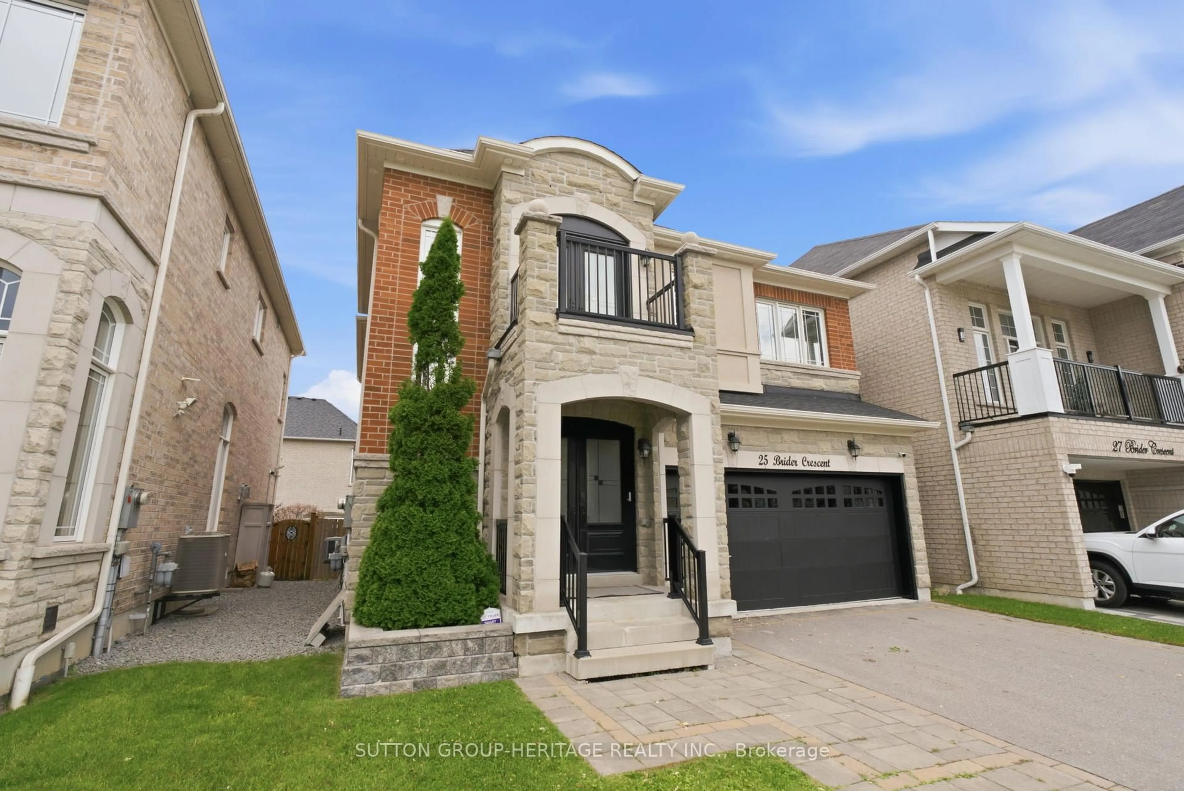 Home with brick exterior material, street for 25 Brider Cres, Ajax Ontario L1Z 0M3