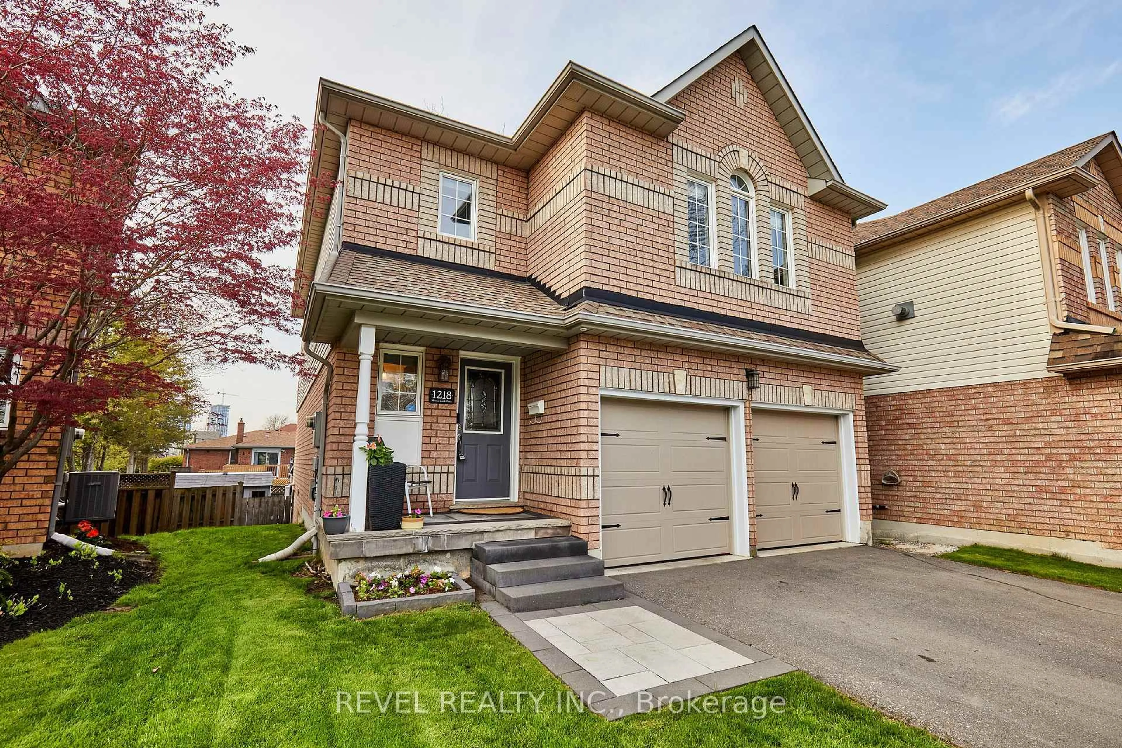 Home with brick exterior material, street for 1218 Monica Cook Pl, Pickering Ontario L1W 4A4