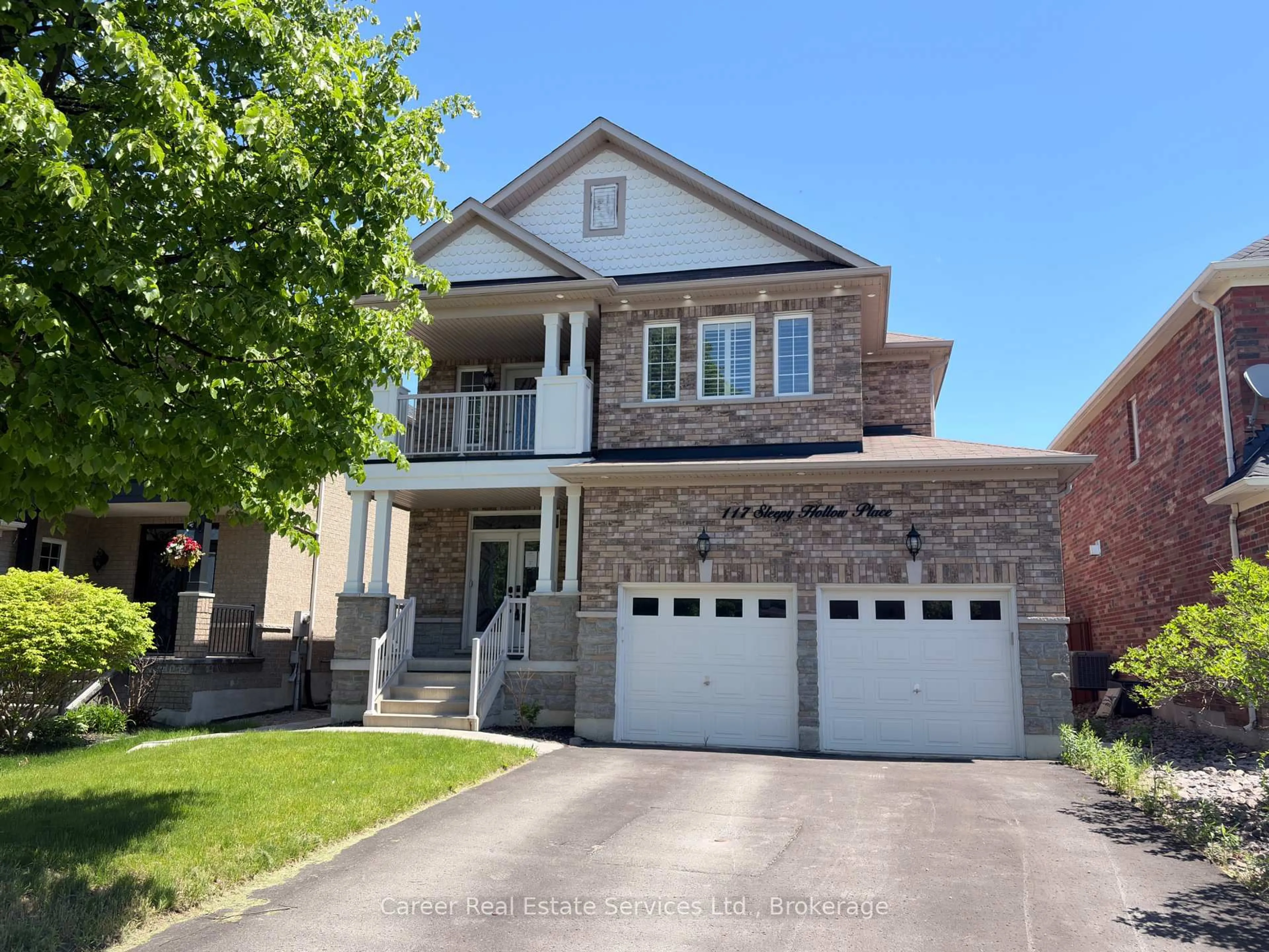 Home with brick exterior material, street for 117 Sleepy Hollow Pl, Whitby Ontario L1R 0E4