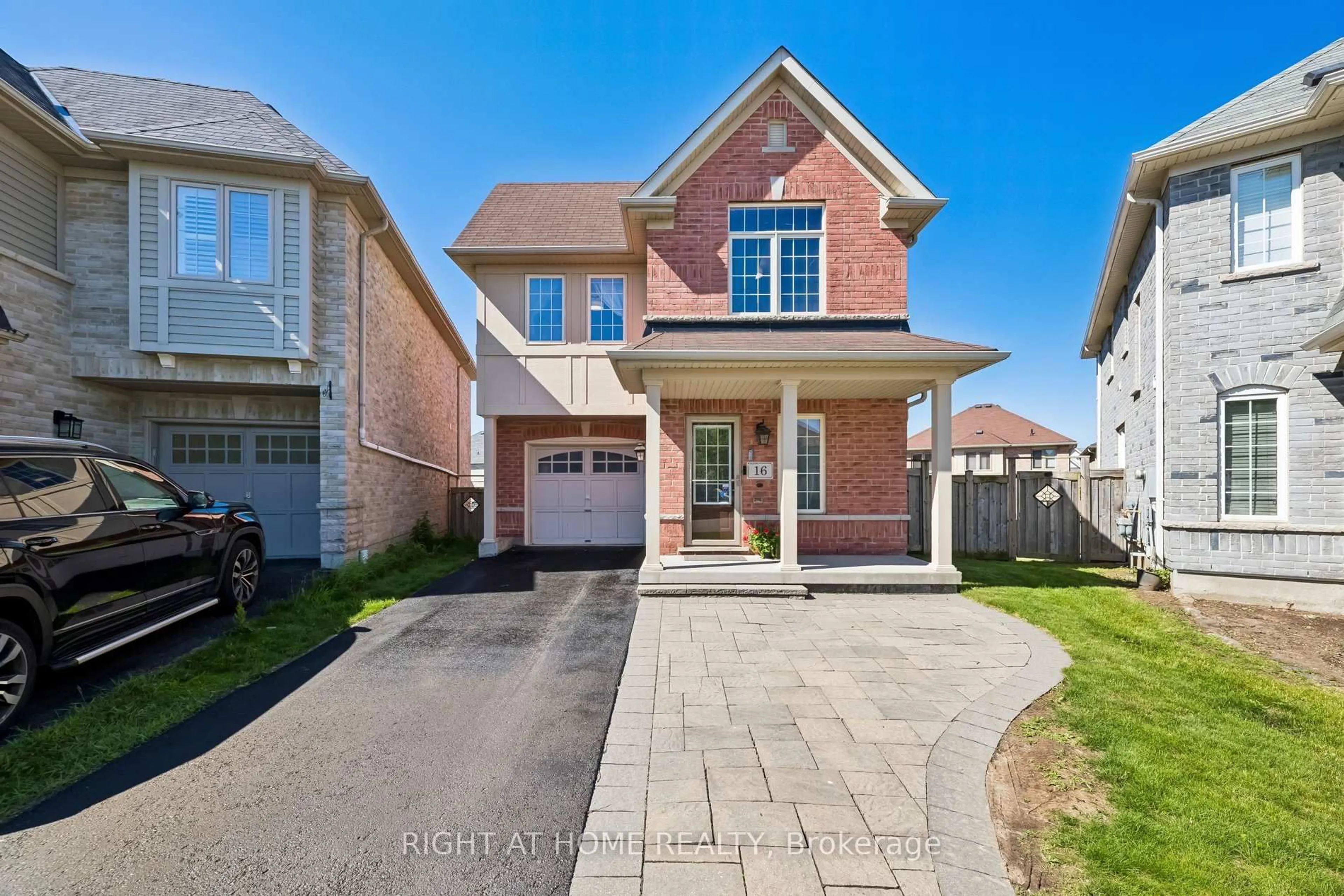 Home with brick exterior material, street for 16 Kinrade Cres, Ajax Ontario L1Z 0M6