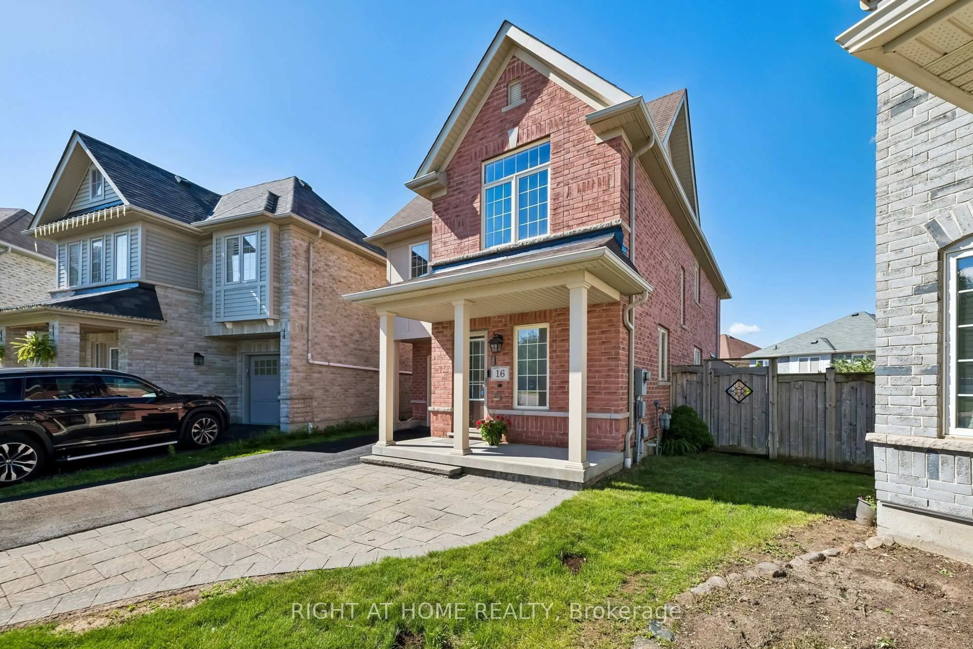 Home with brick exterior material, street for 16 Kinrade Cres, Ajax Ontario L1Z 0M6