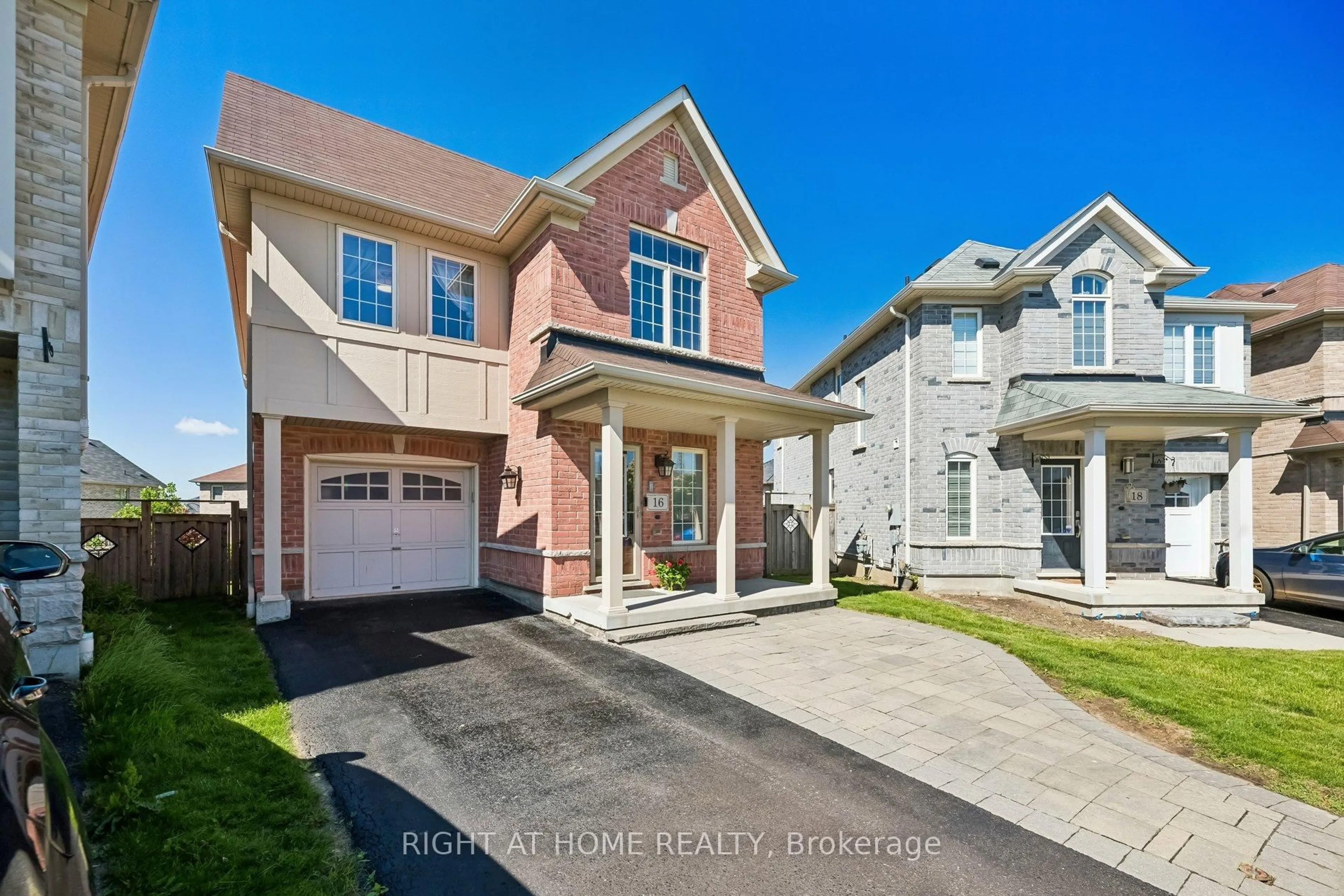 Home with brick exterior material, street for 16 Kinrade Cres, Ajax Ontario L1Z 0M6