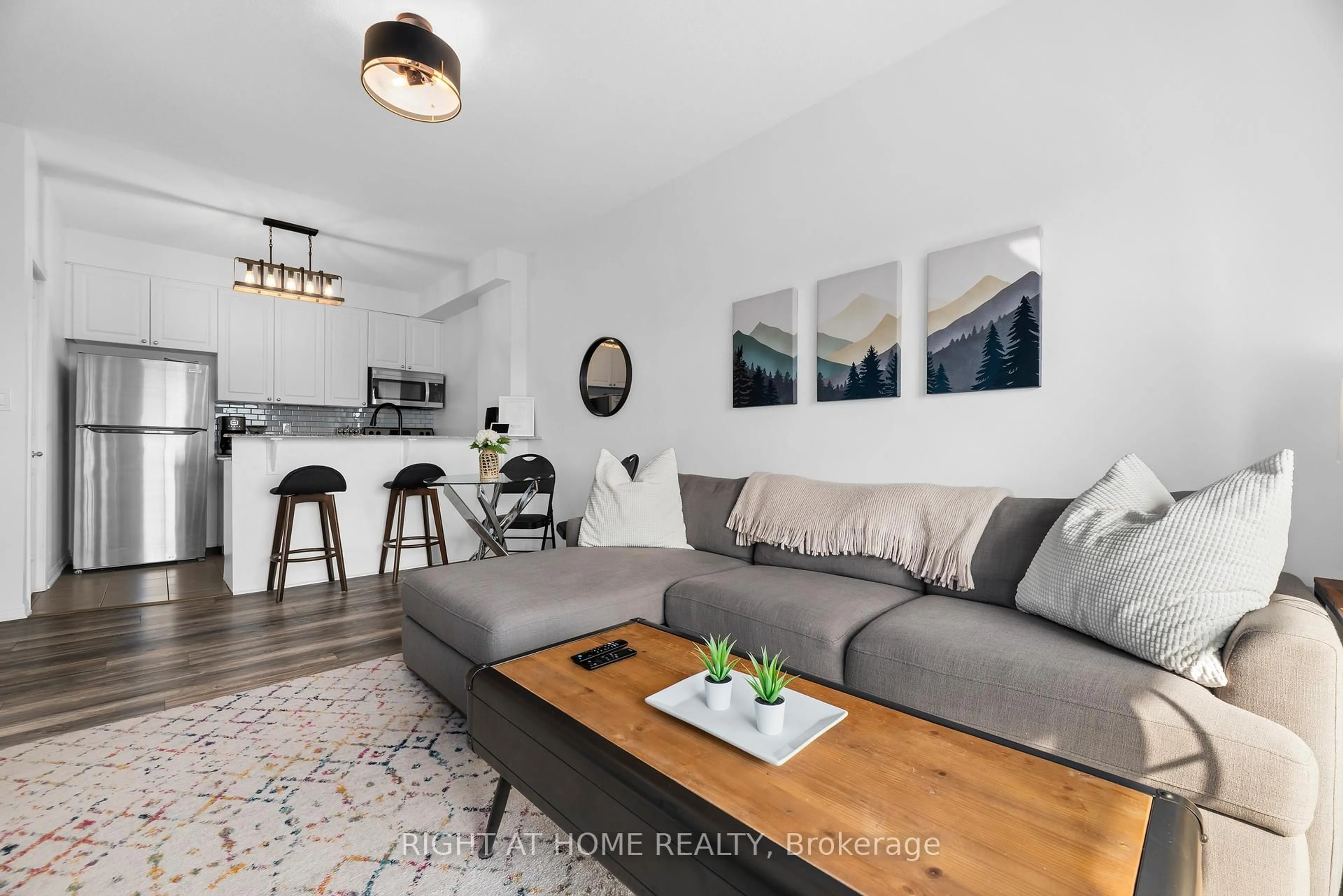 Living room with furniture, unknown for 1 Sidney Lane #303, Clarington Ontario L1C 0N5