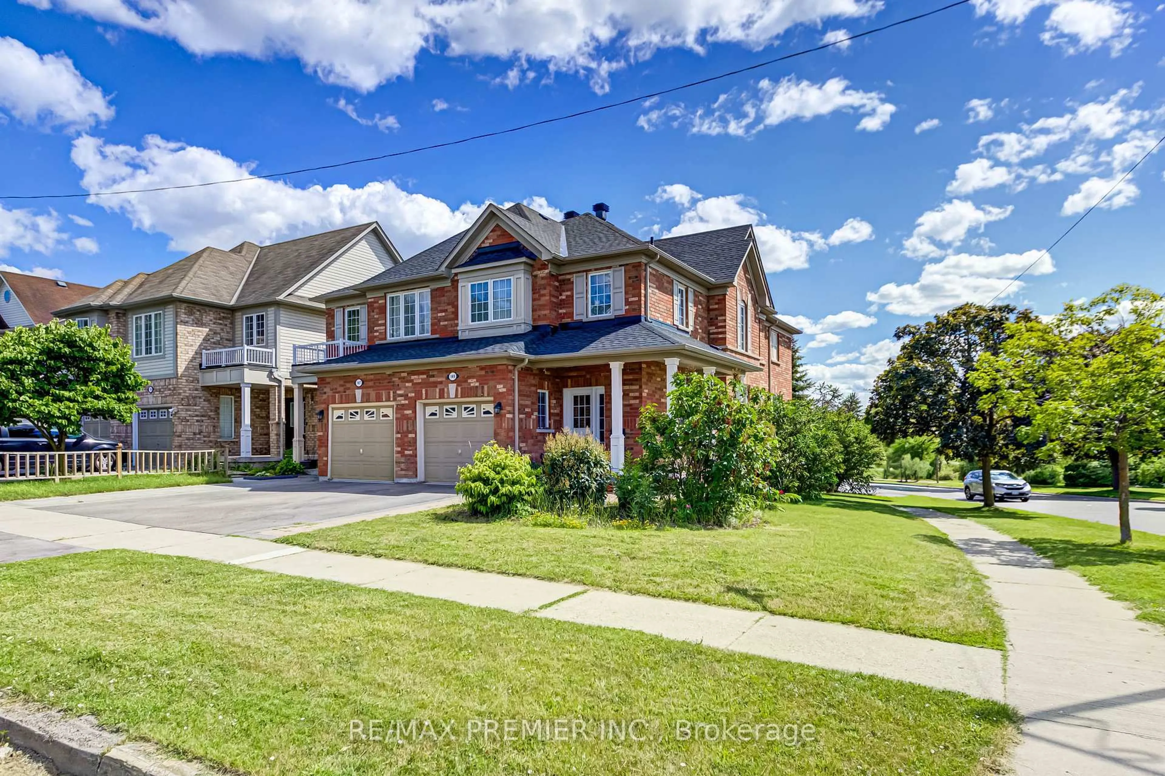 Home with brick exterior material, street for 149 Ducatel Cres, Ajax Ontario L1T 0B1
