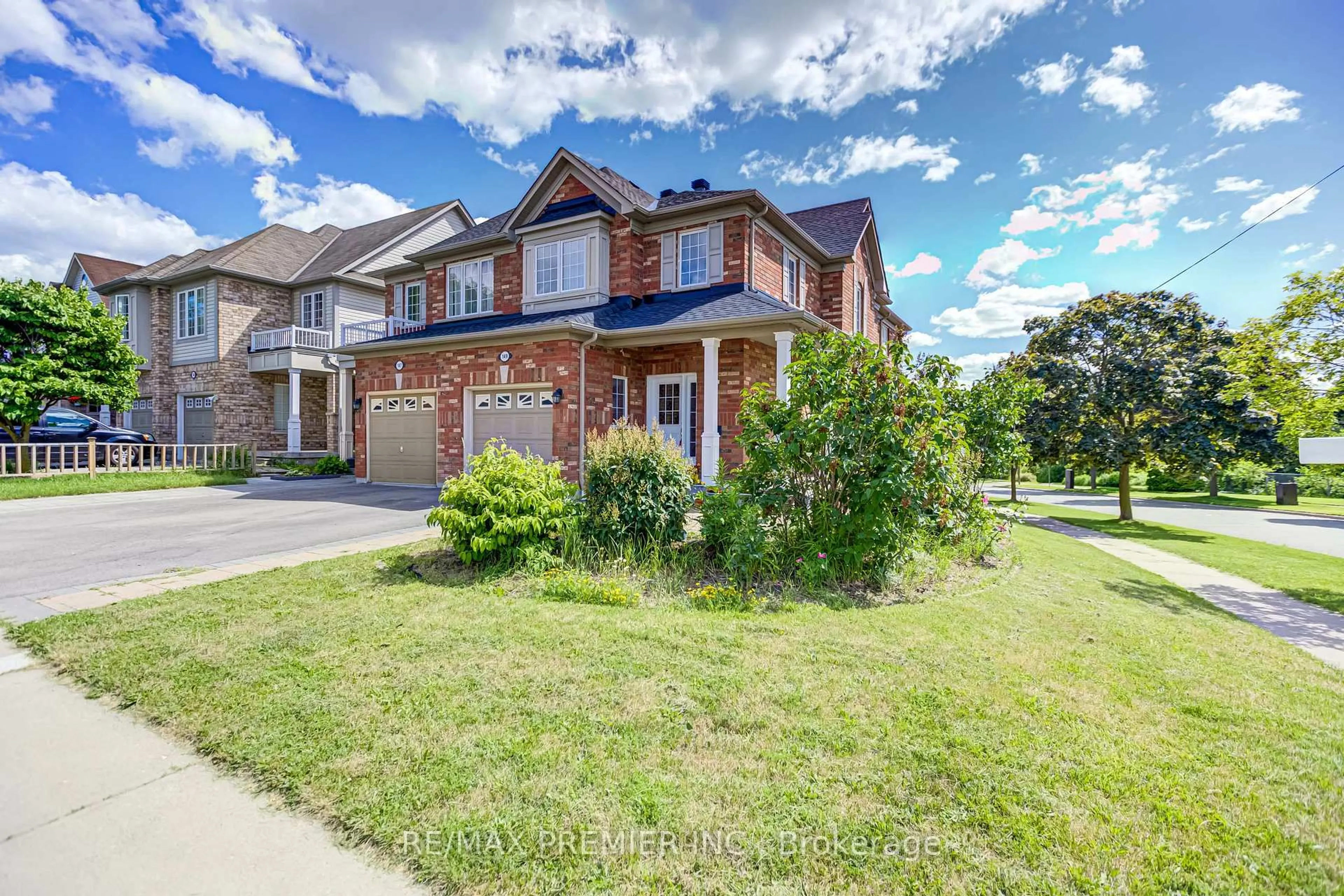 Home with brick exterior material, street for 149 Ducatel Cres, Ajax Ontario L1T 0B1