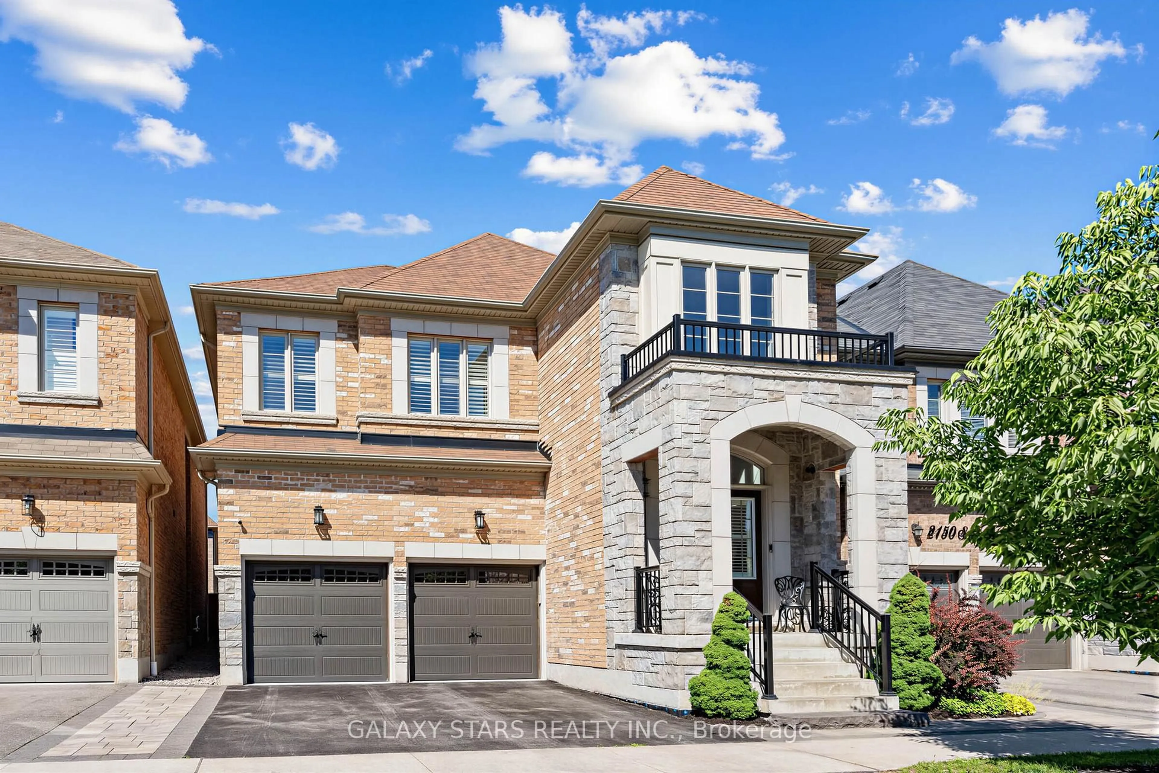 Home with brick exterior material, street for 2148 Saffron Dr, Pickering Ontario L1X 0E2
