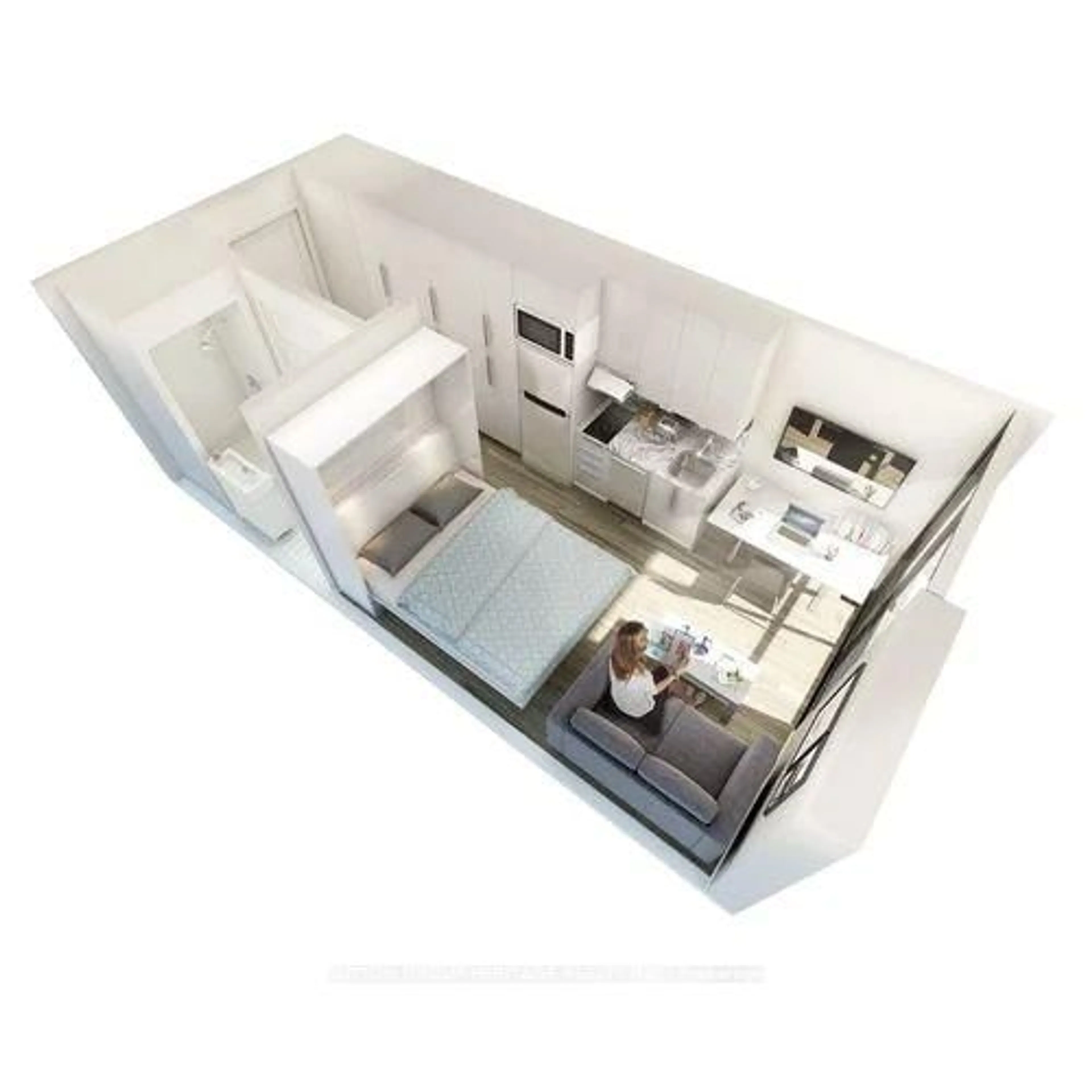 Floor plan for 1900 Simcoe St #736, Oshawa Ontario L1G 4Y3