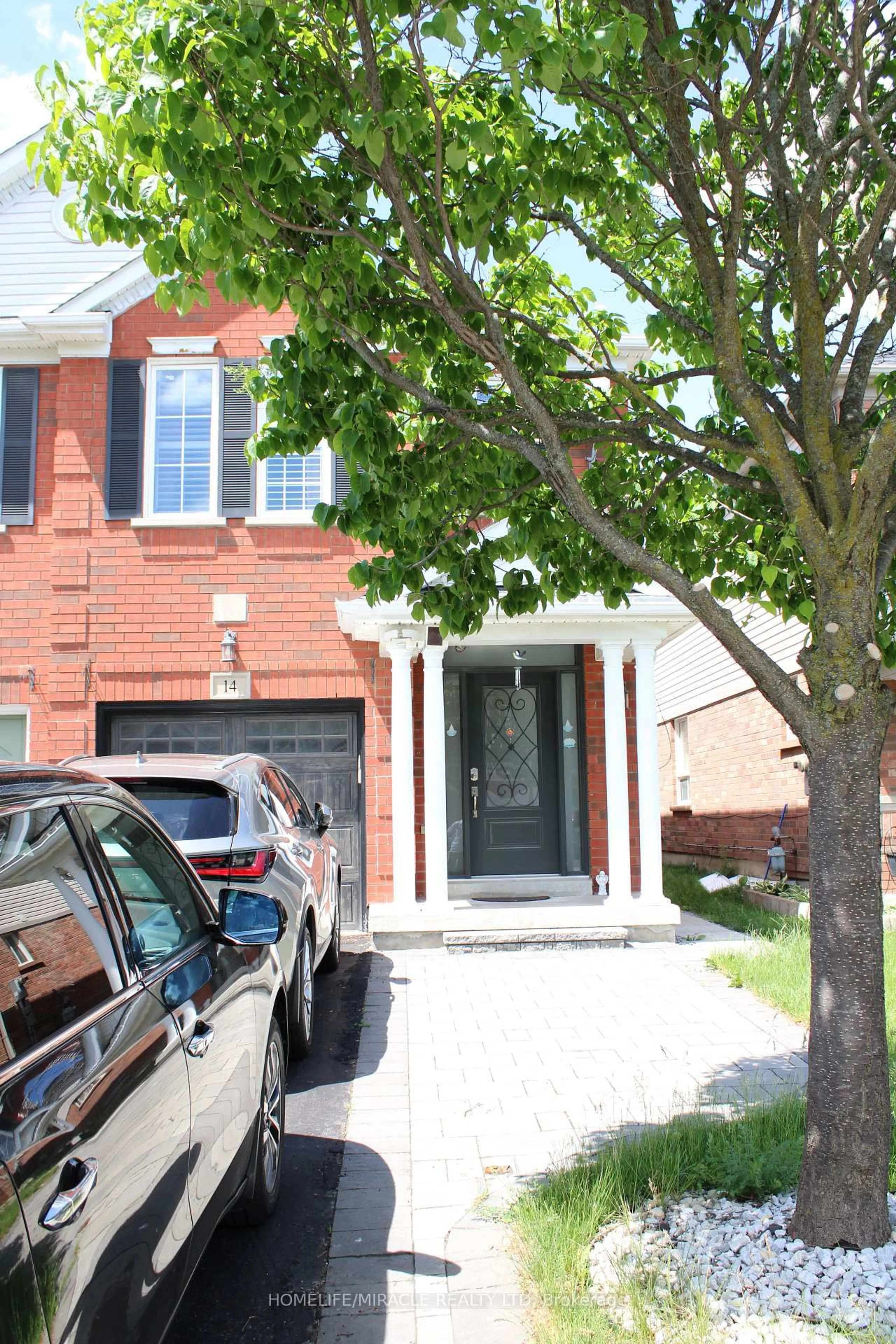 Home with brick exterior material, street for 14 Unsworth Cres, Ajax Ontario L1T 4Y2