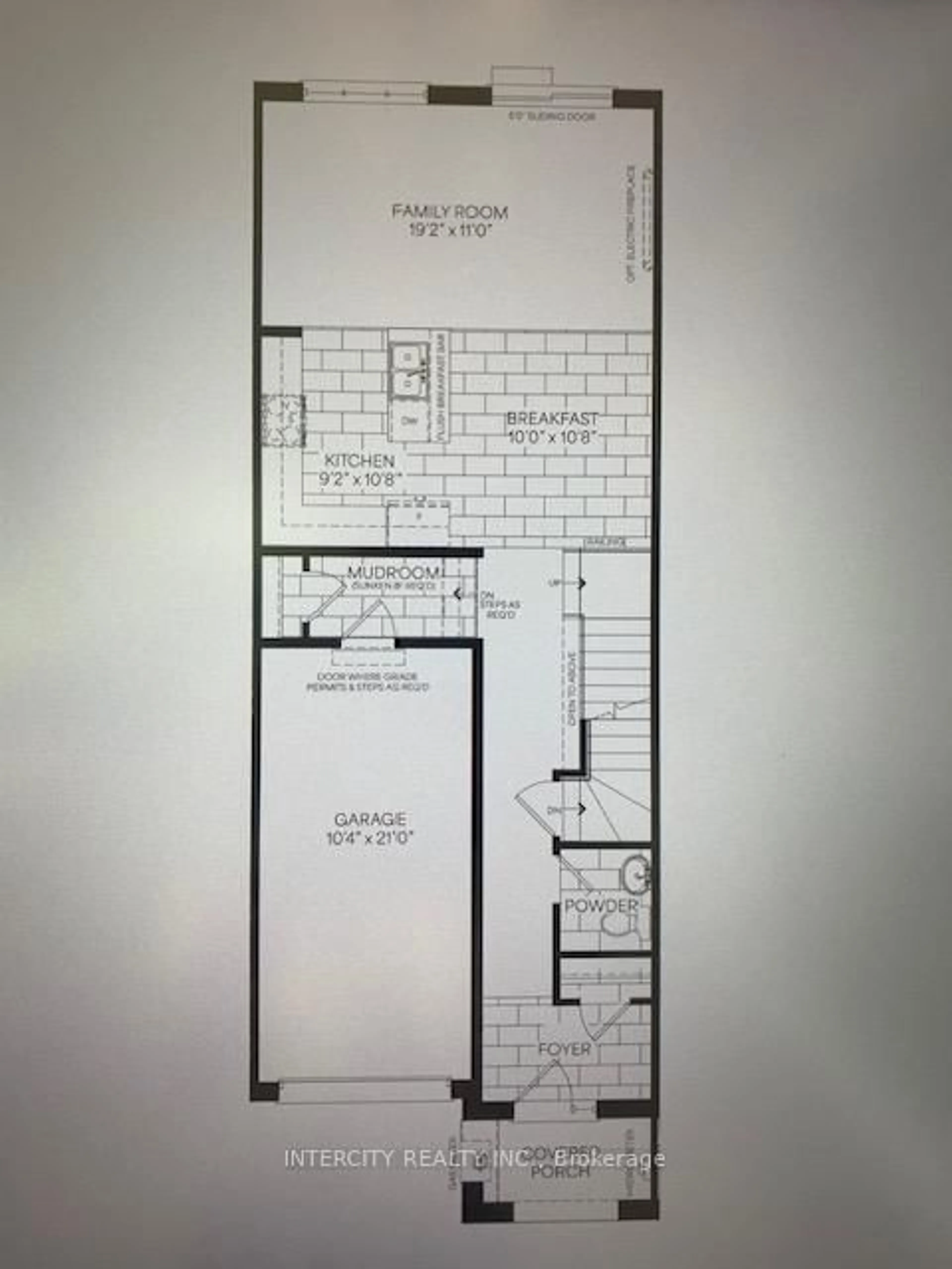 Floor plan for 132-2 Joyce Marshall Dr, Whitby Ontario L1M 1Z5