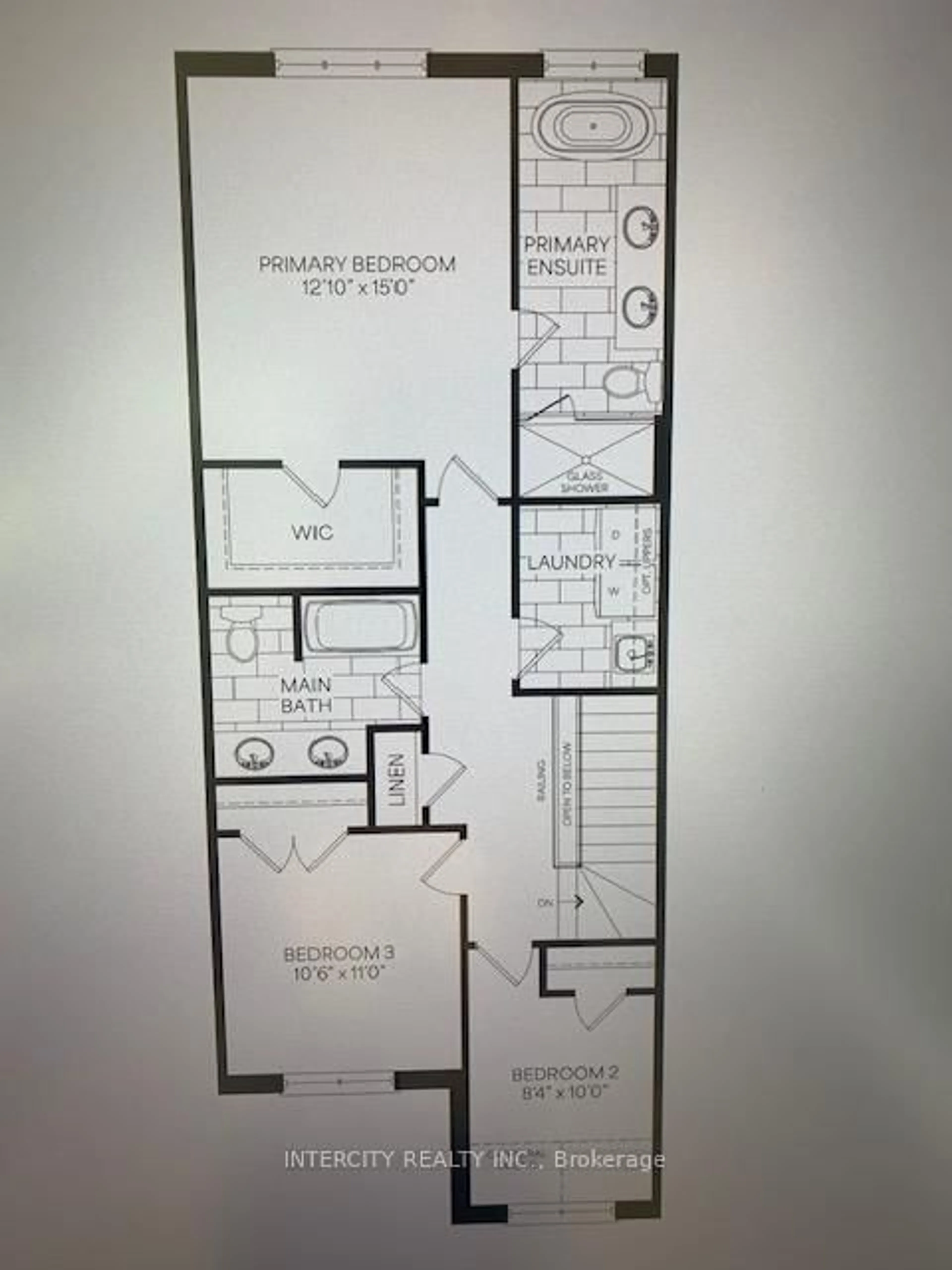 Floor plan for 132-2 Joyce Marshall Dr, Whitby Ontario L1M 1Z5