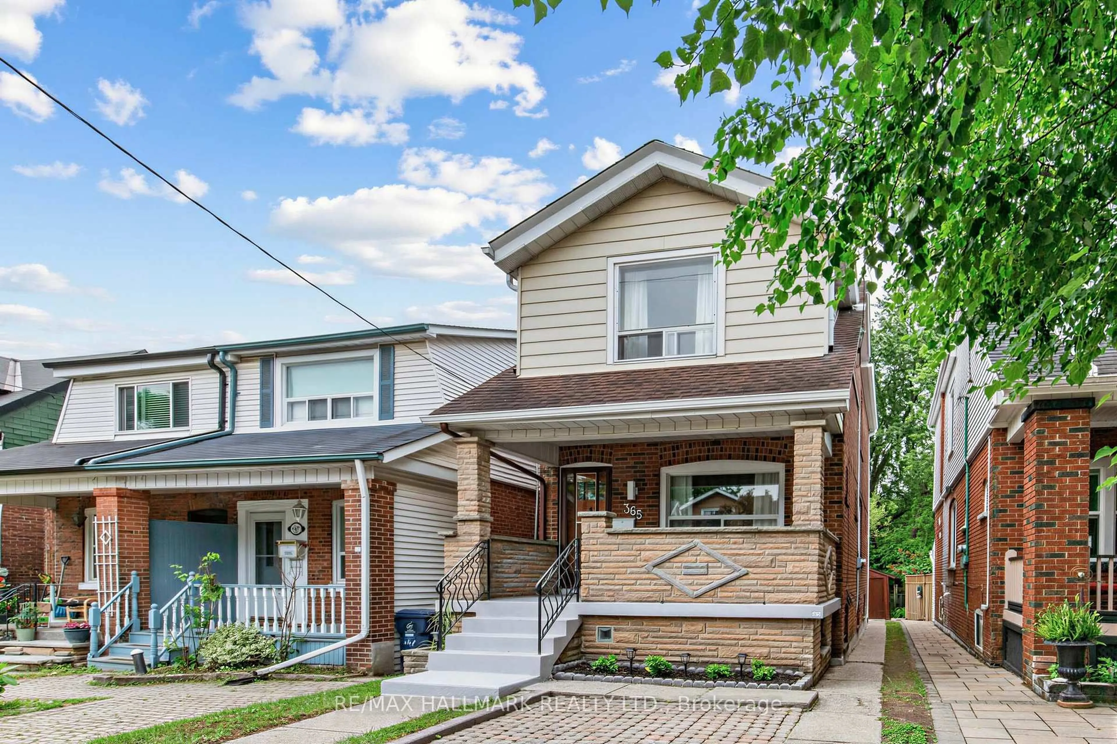 Home with brick exterior material, street for 365 Milverton Blvd, Toronto Ontario M4J 1W1