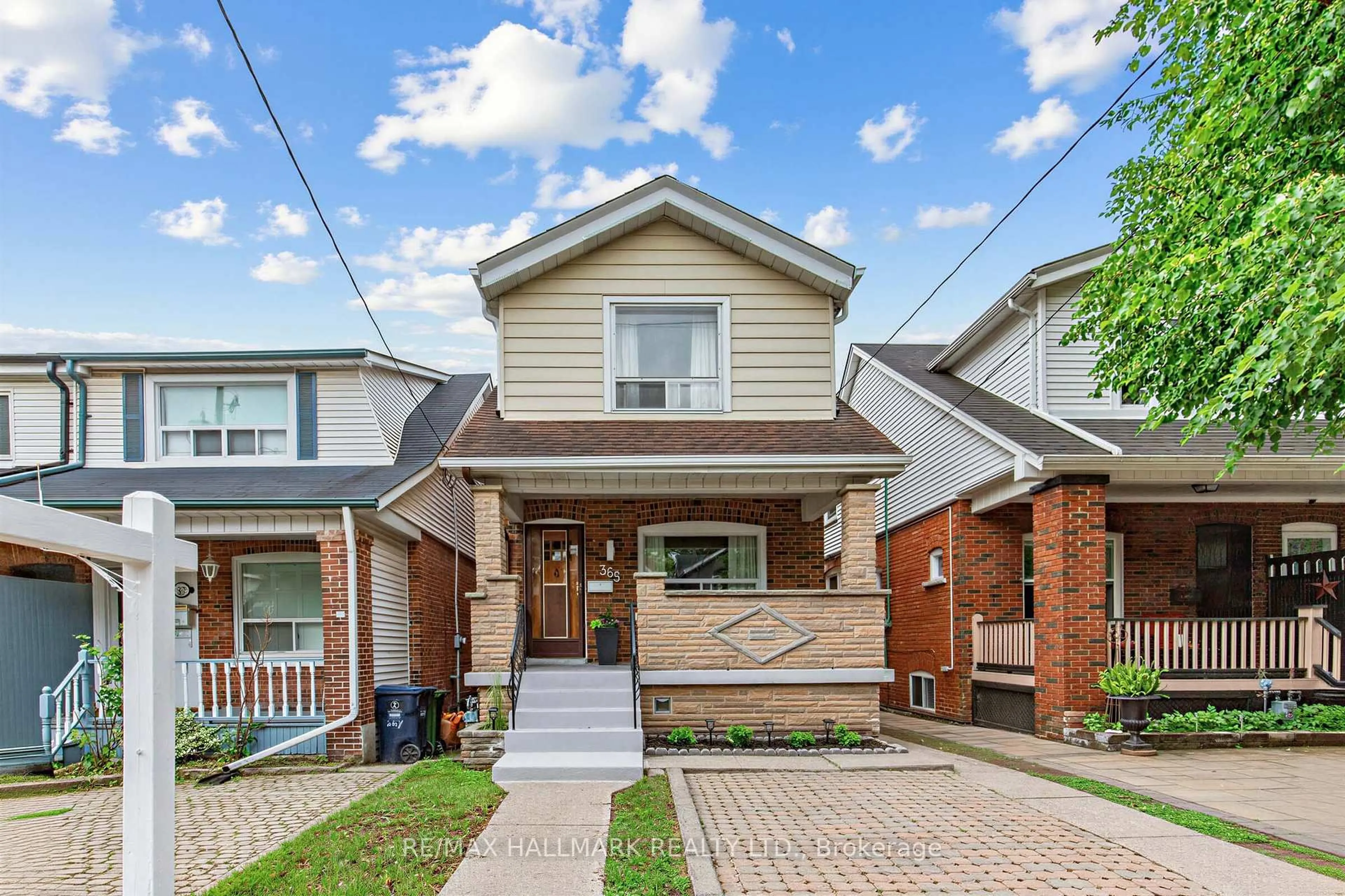 Home with brick exterior material, street for 365 Milverton Blvd, Toronto Ontario M4J 1W1