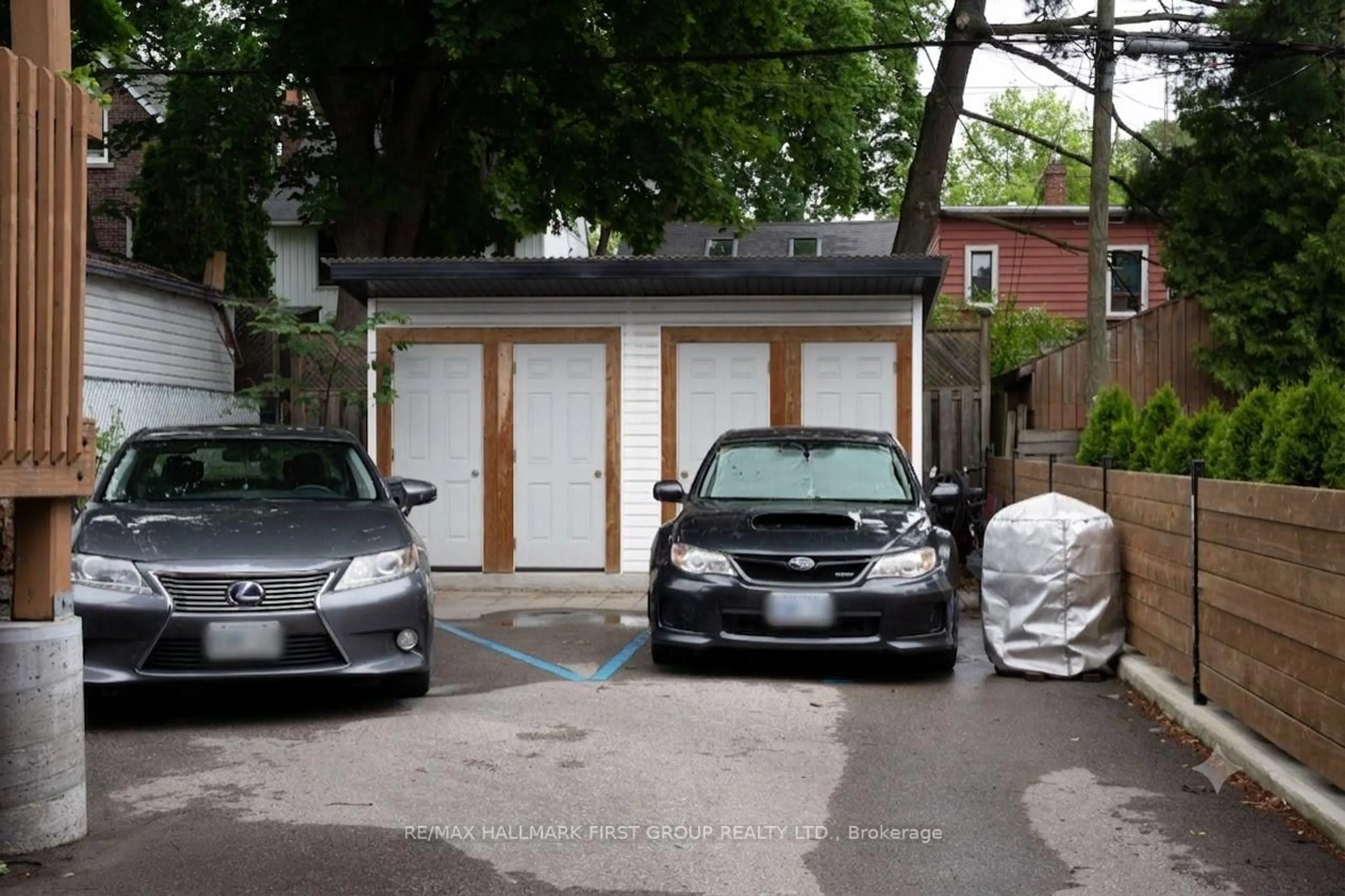 Indoor garage for 307 Greenwood Ave, Toronto Ontario M4L 2R6