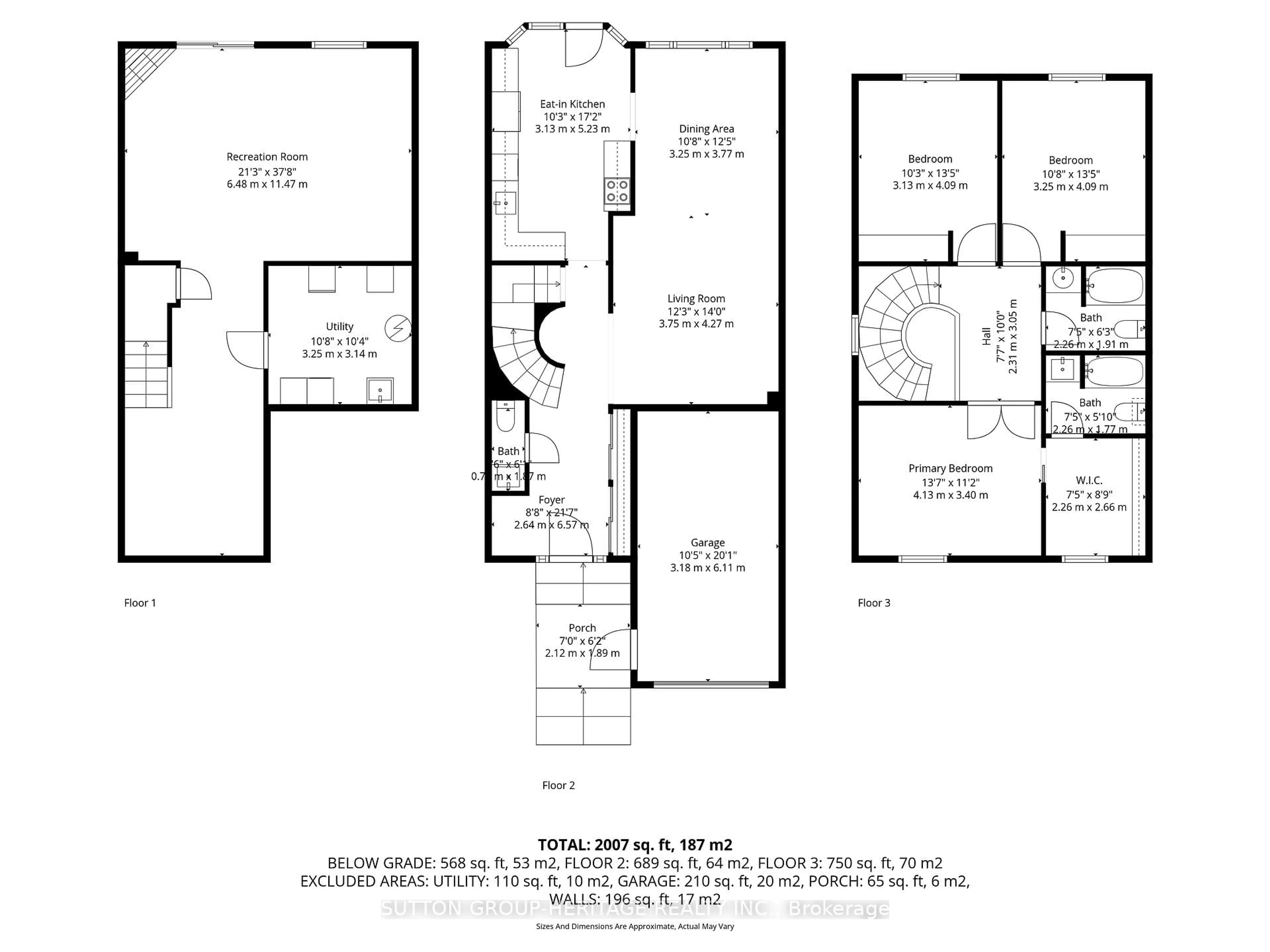 Floor plan for 1509 Woodruff Cres, Pickering Ontario L1V 3S5