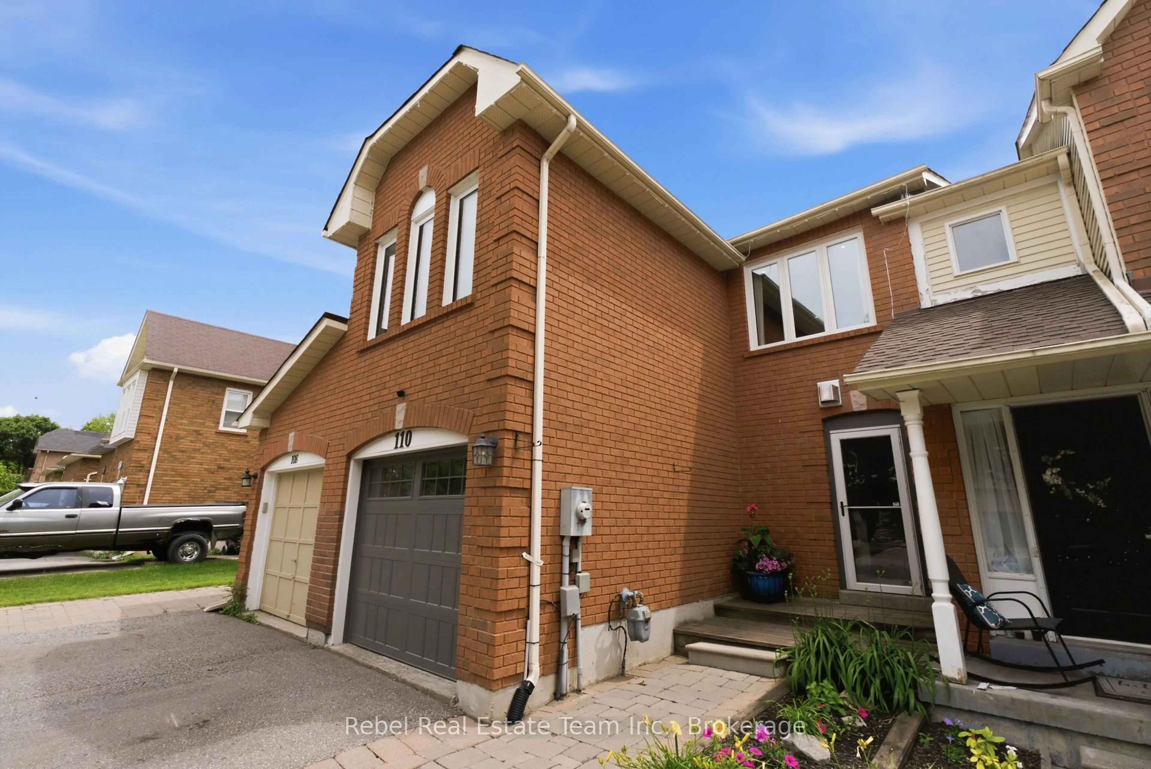Home with brick exterior material, street for 110 Vail Meadows Cres, Clarington Ontario L1C 4T3