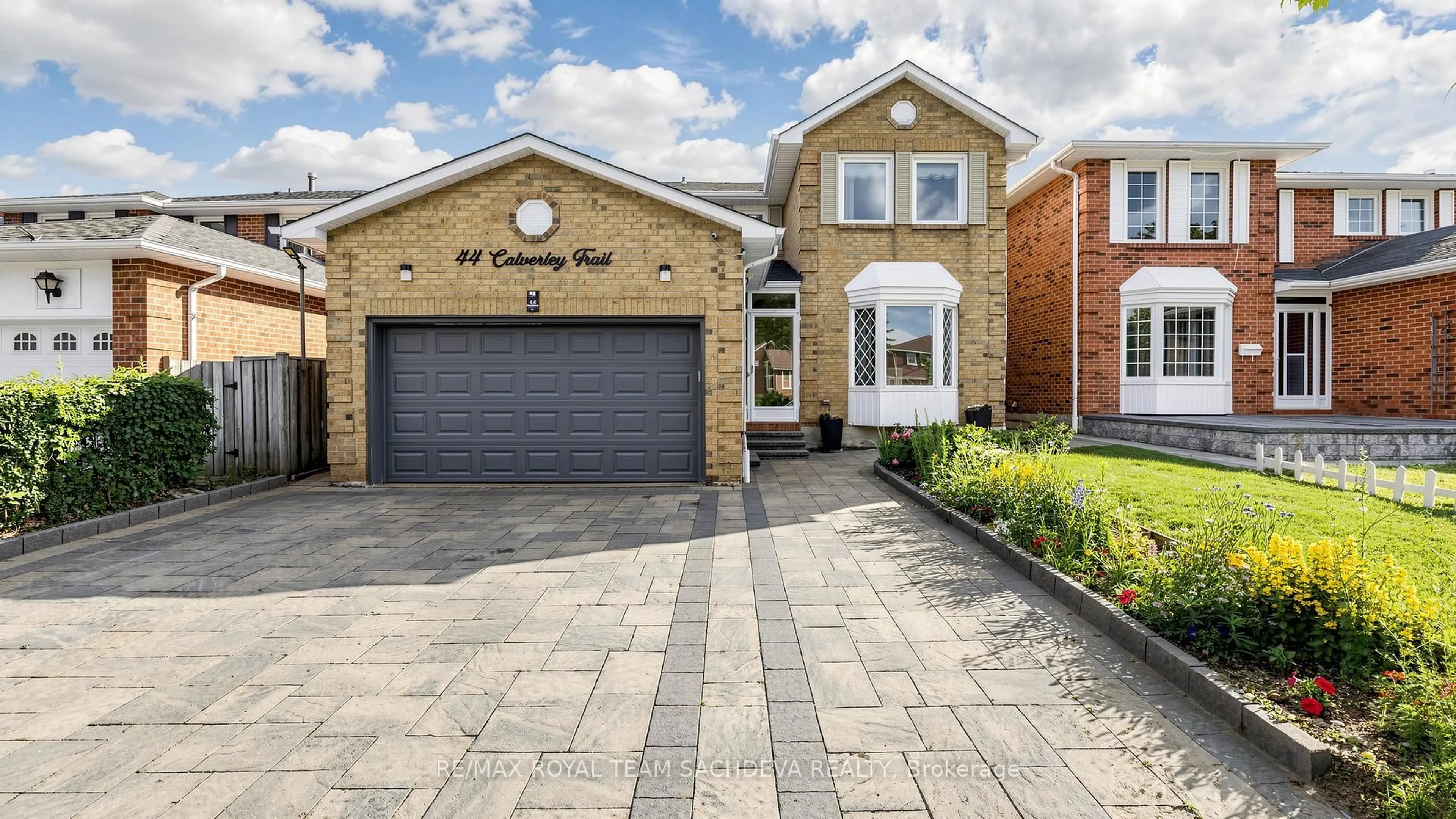 Home with brick exterior material, street for 44 Calverley Tr, Toronto Ontario M1C 3R5