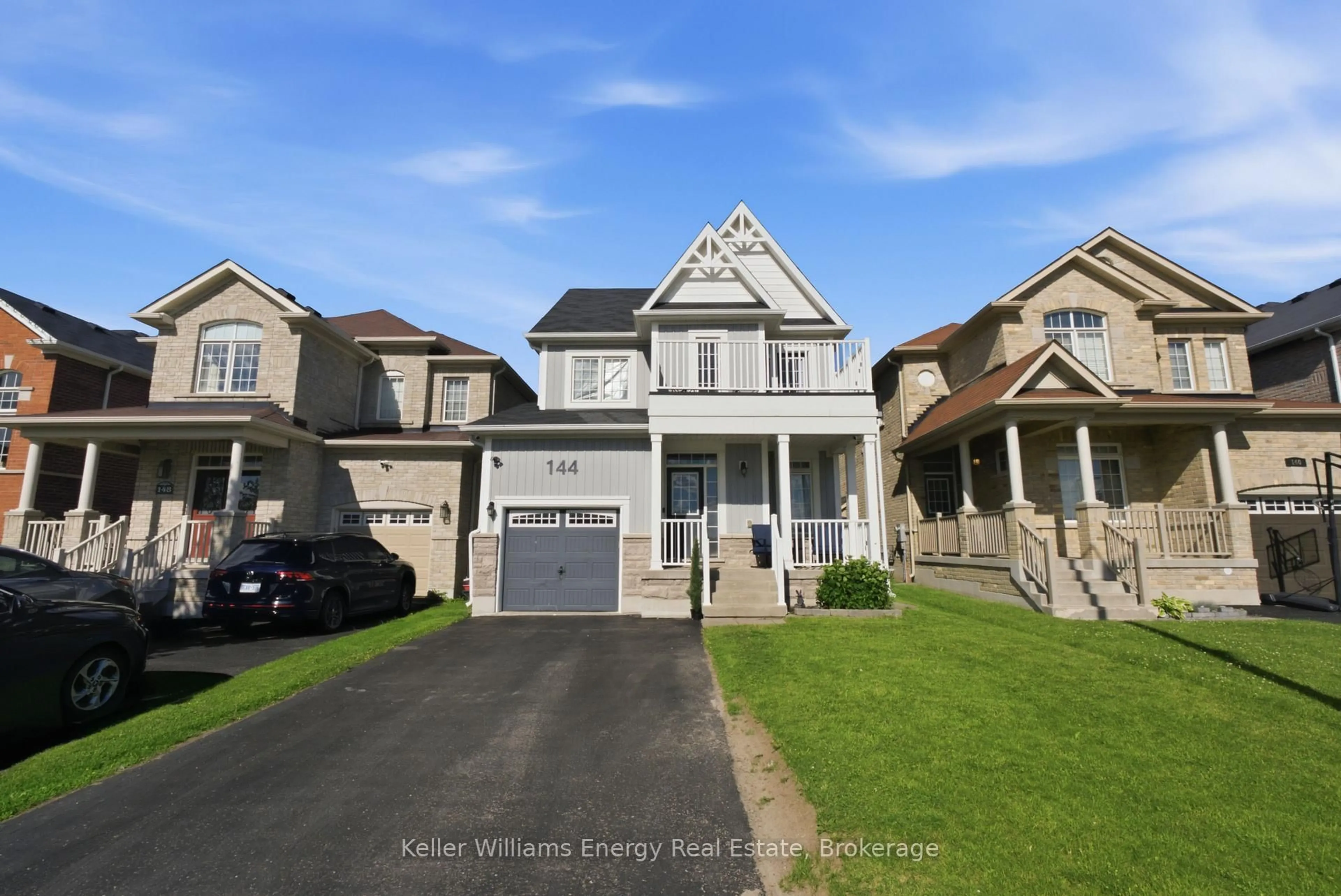 Home with vinyl exterior material, street for 144 McDonald Cres, Clarington Ontario L1B 0E2