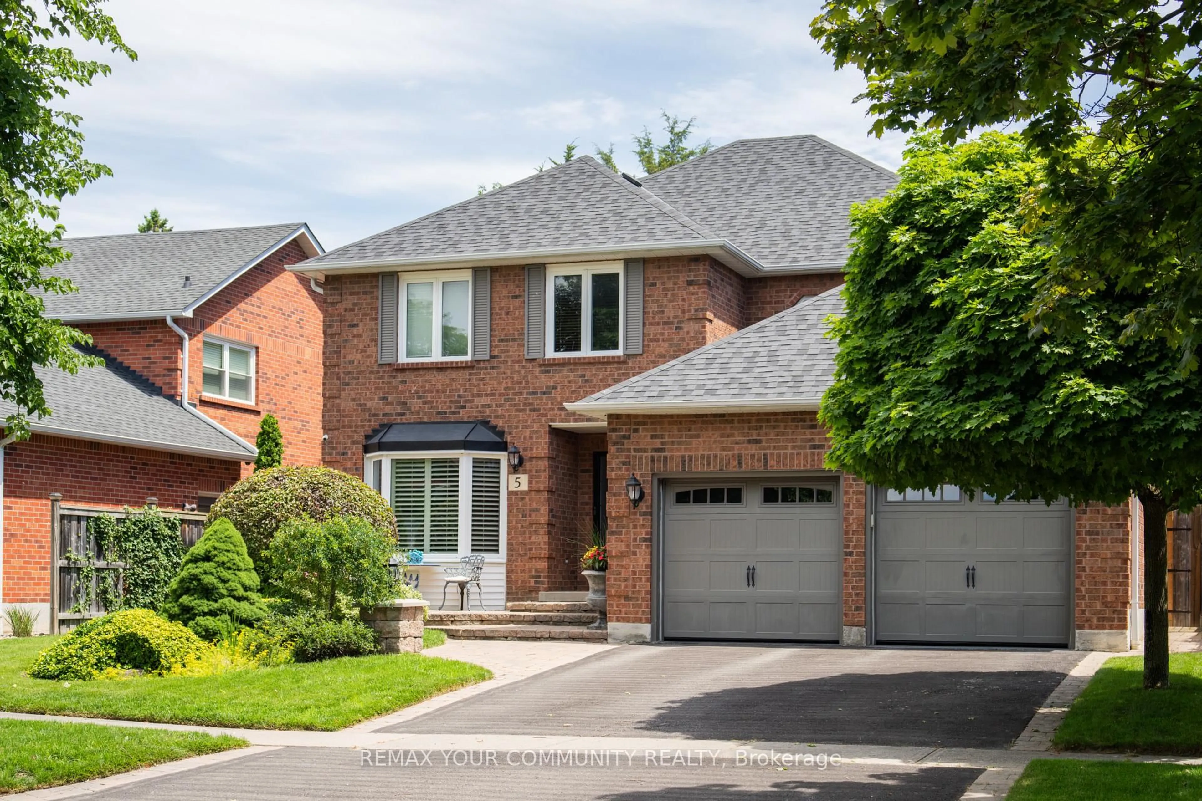 Home with brick exterior material, street for 5 Carriage Lane, Clarington Ontario L1E 1J9