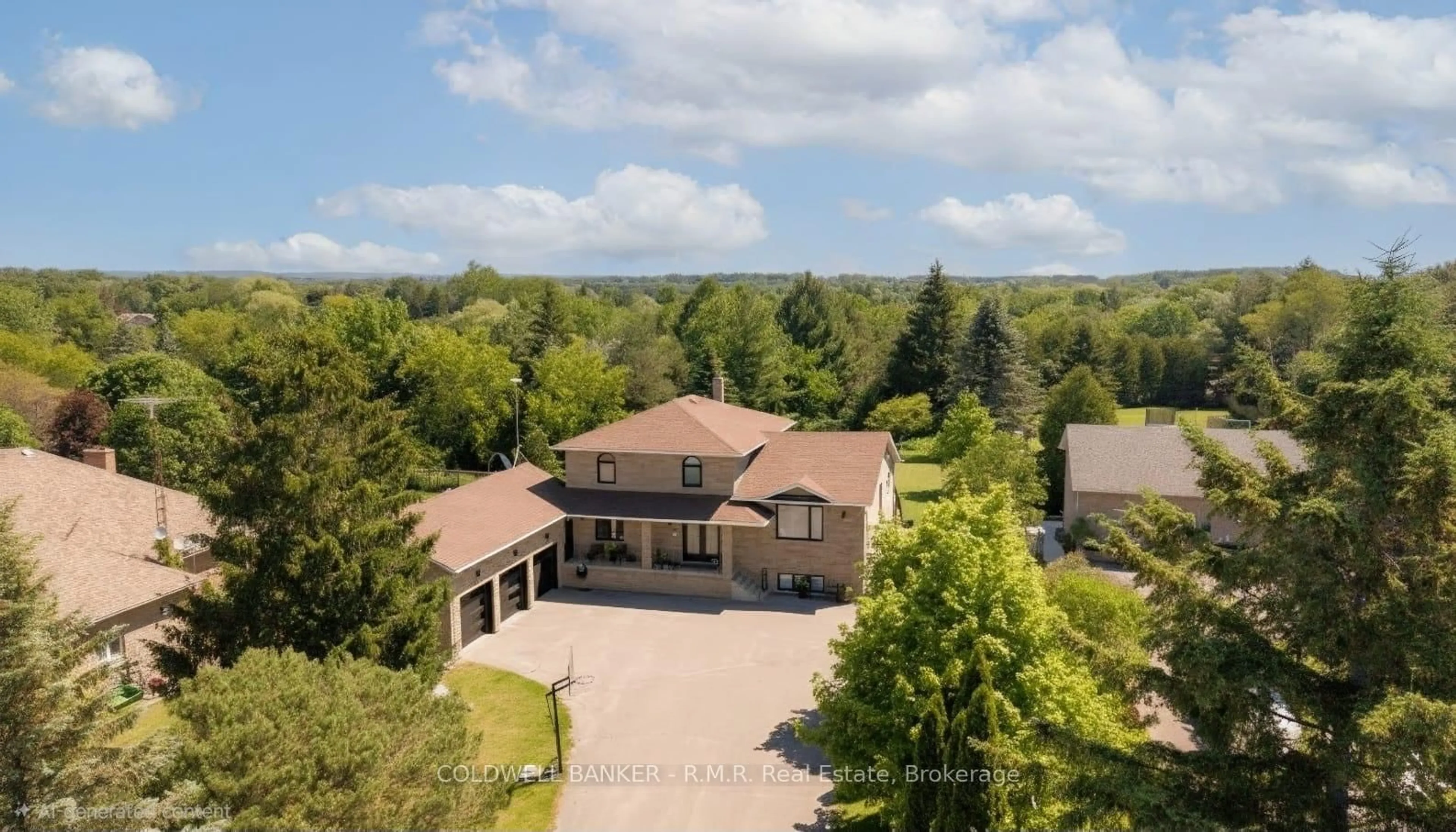 A pic from outside/outdoor area/front of a property/back of a property/a pic from drone, unknown for 39 King Lane, Clarington Ontario L0B 1J0