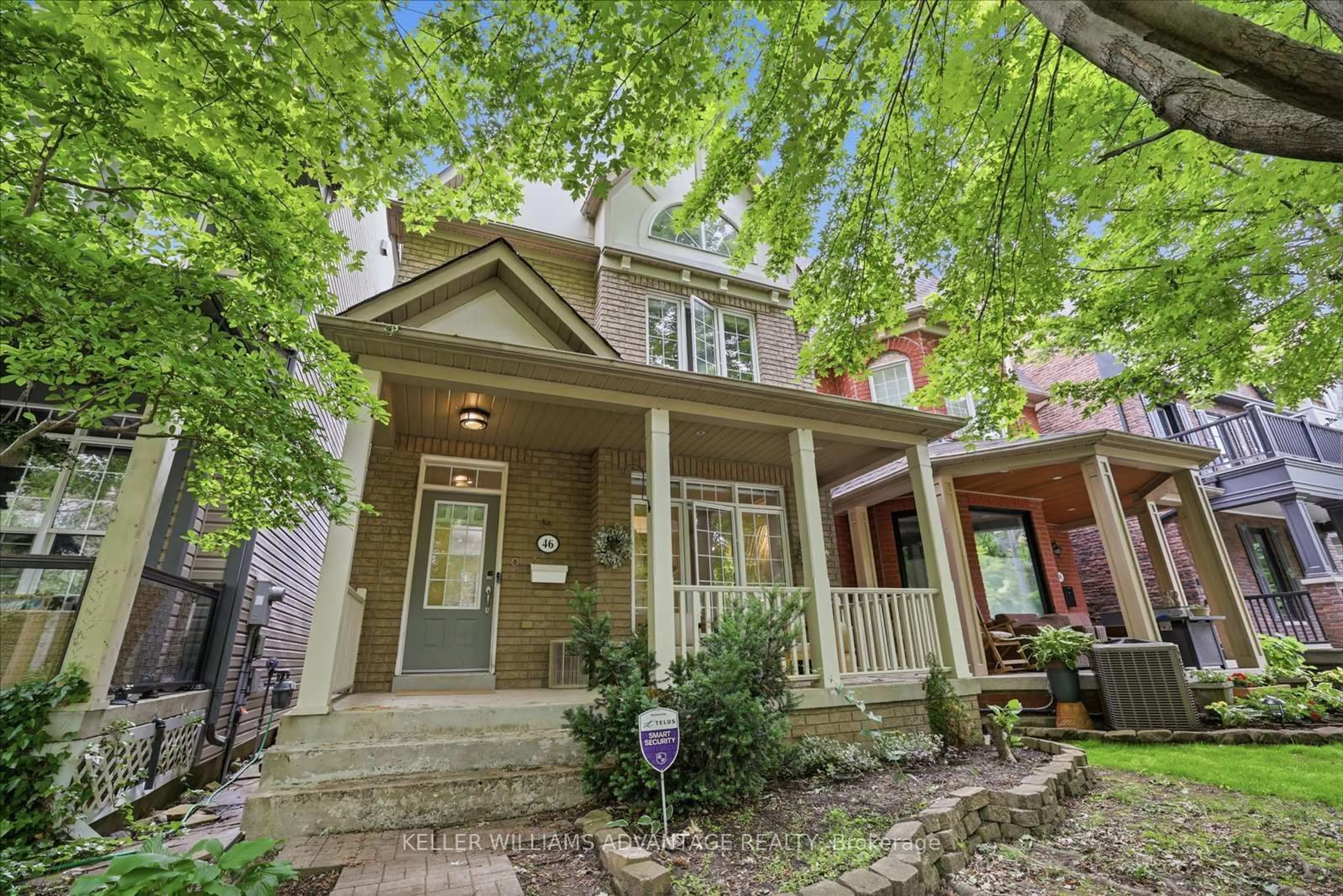 Home with brick exterior material, street for 46 Sarah Ashbridge Ave, Toronto Ontario M4L 3Y9