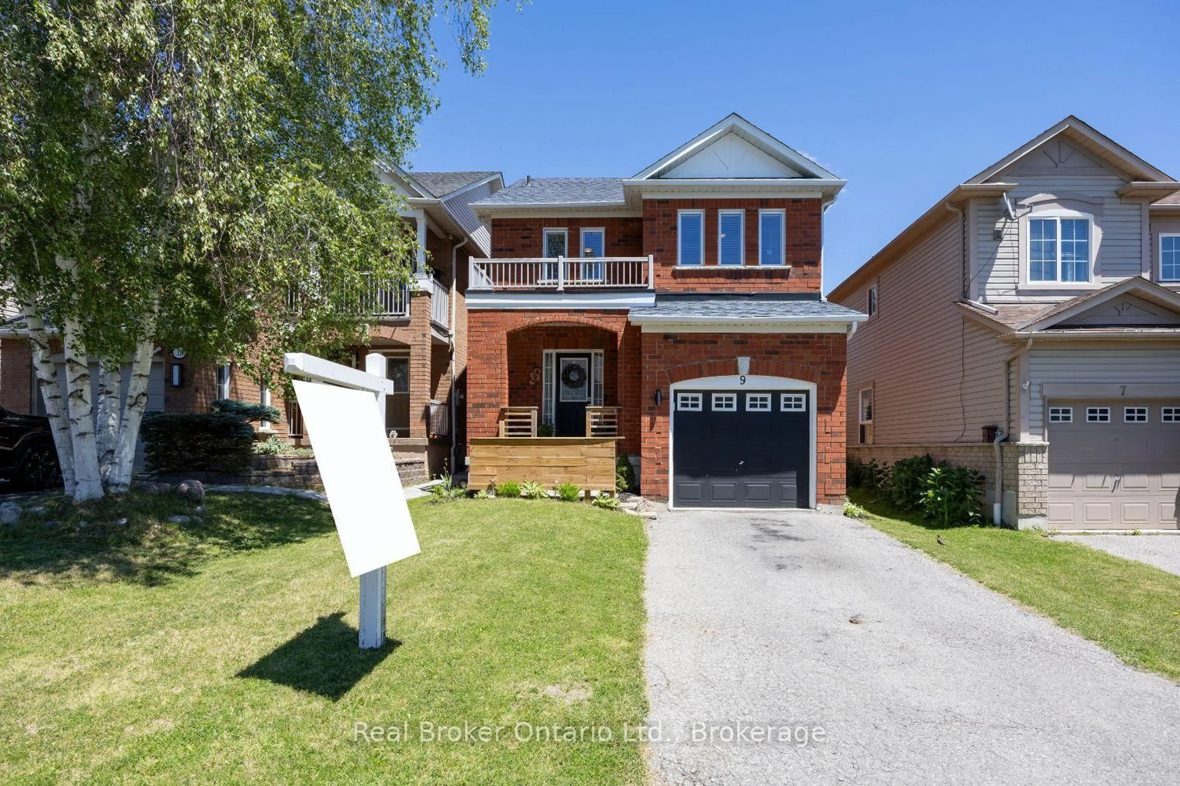 Home with brick exterior material, street for 9 Candlebrook Dr, Whitby Ontario L1R 2V4