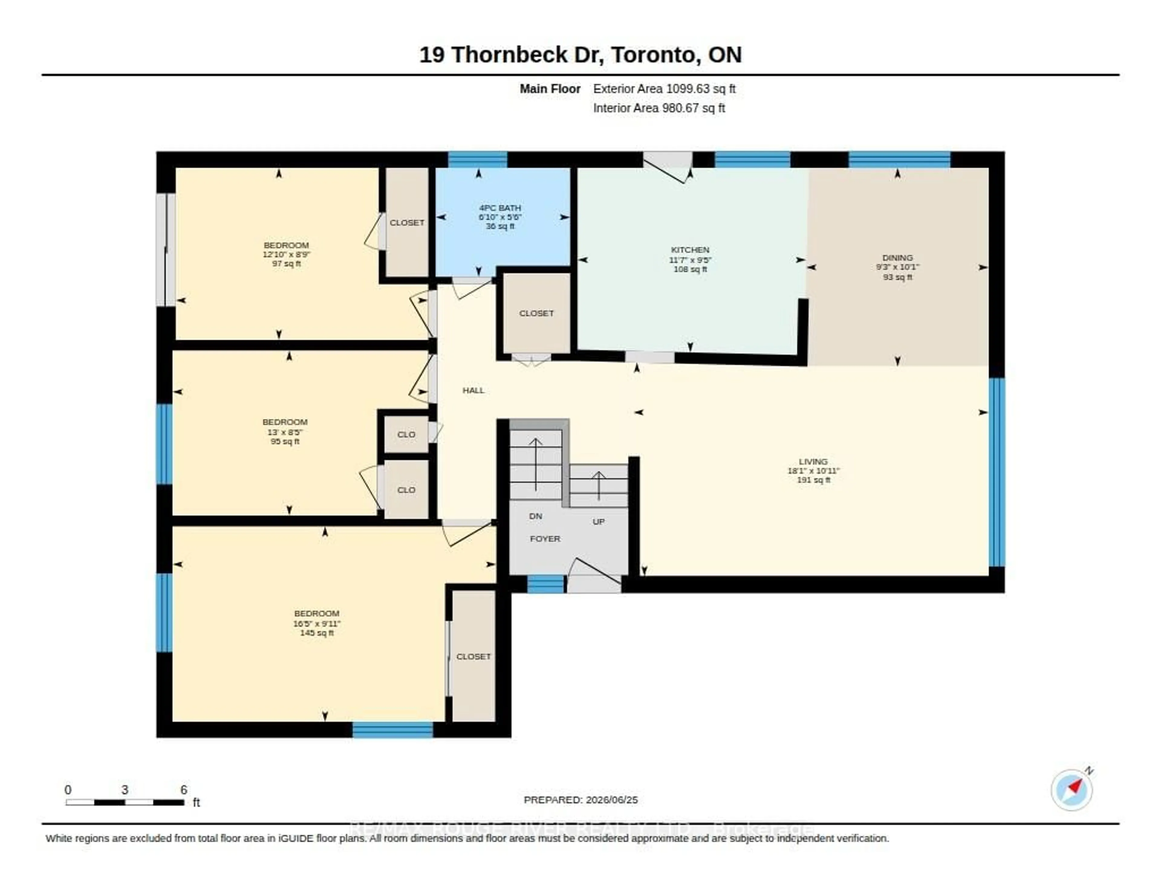 Floor plan for 19 Thornbeck Dr, Toronto Ontario M1G 2J7