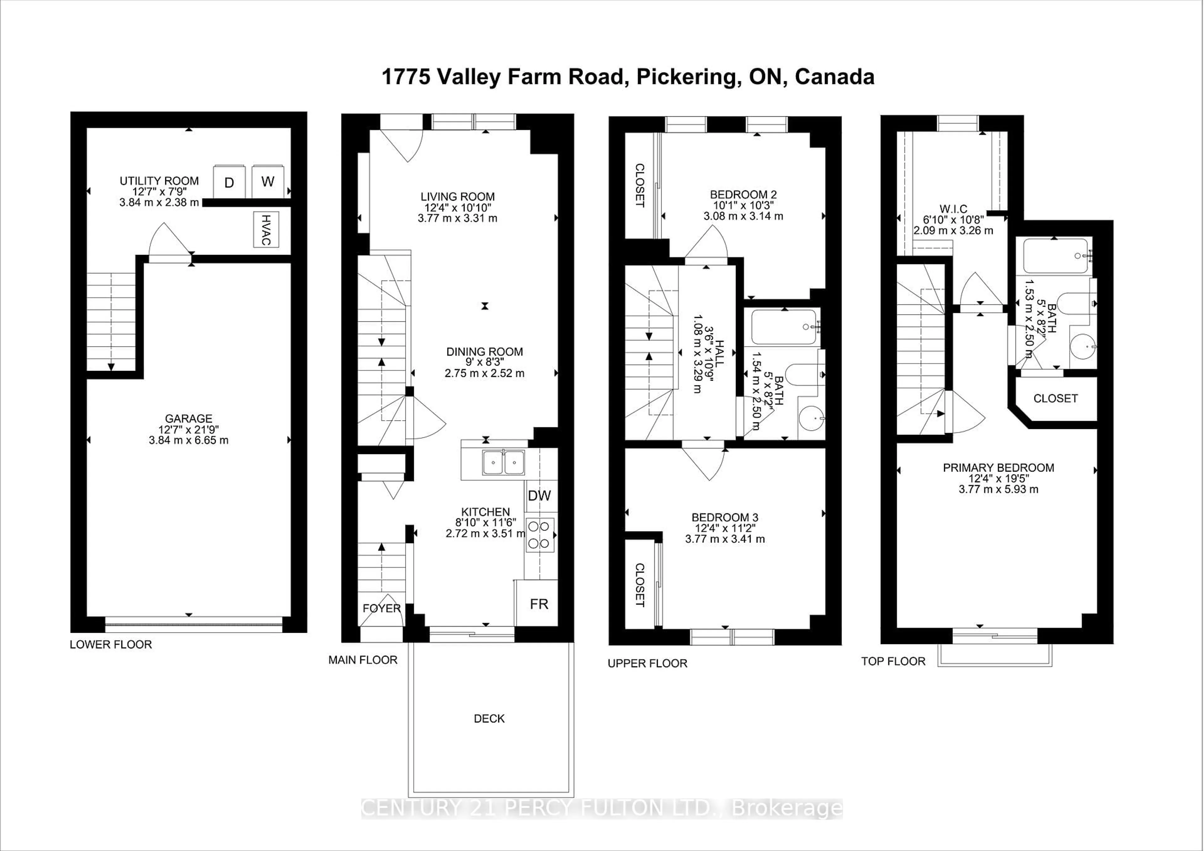 Floor plan for 1775 Valley Farm Rd #80, Pickering Ontario L1V 7J9