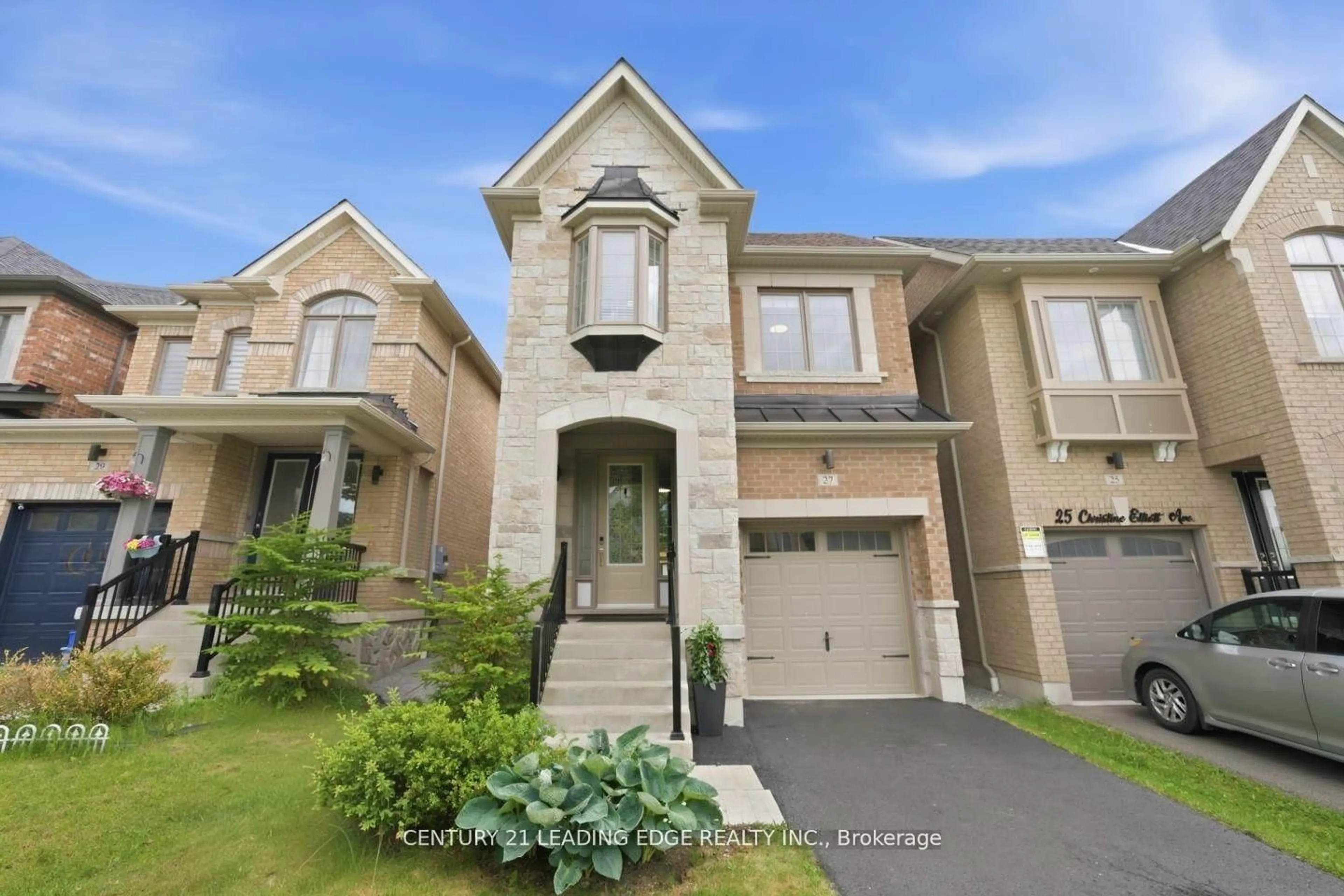 Home with brick exterior material, street for 27 Christine Elliott Ave, Whitby Ontario L1P 0B8