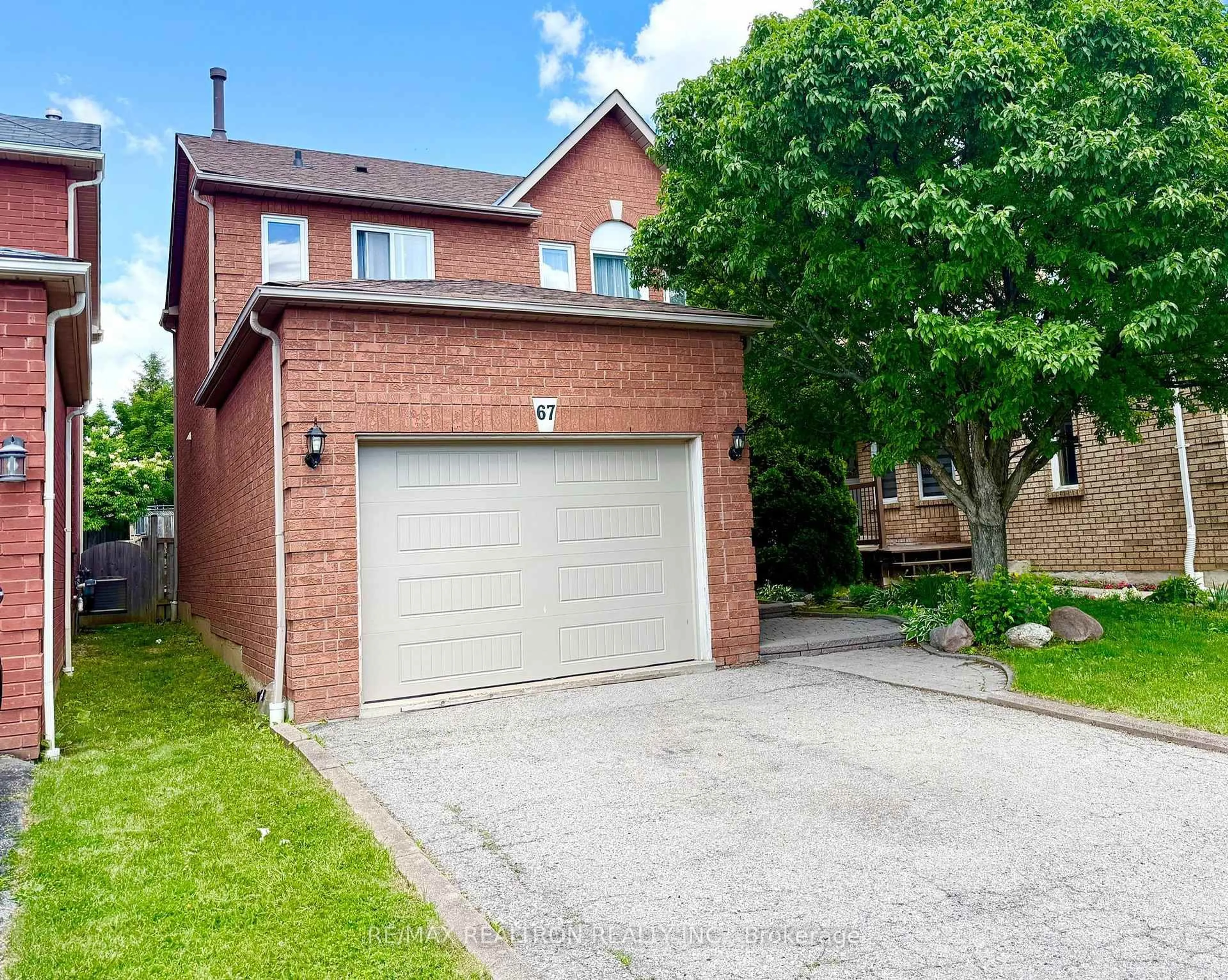 Home with brick exterior material, street for 67 Sable Cres, Whitby Ontario L1R 1Y6