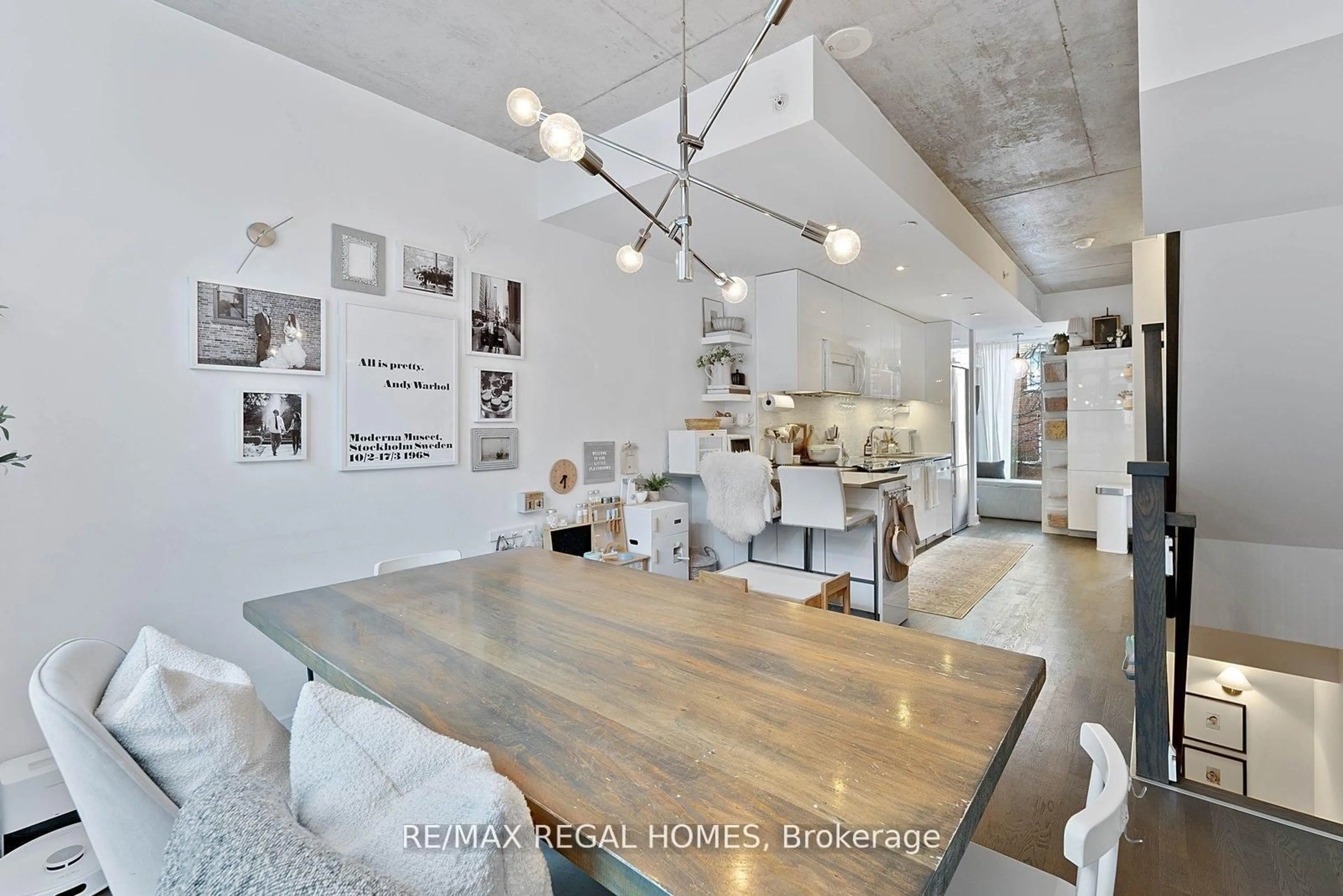 Open concept kitchen, unknown for 1238 Dundas St #TH110, Toronto Ontario M4M 0C6