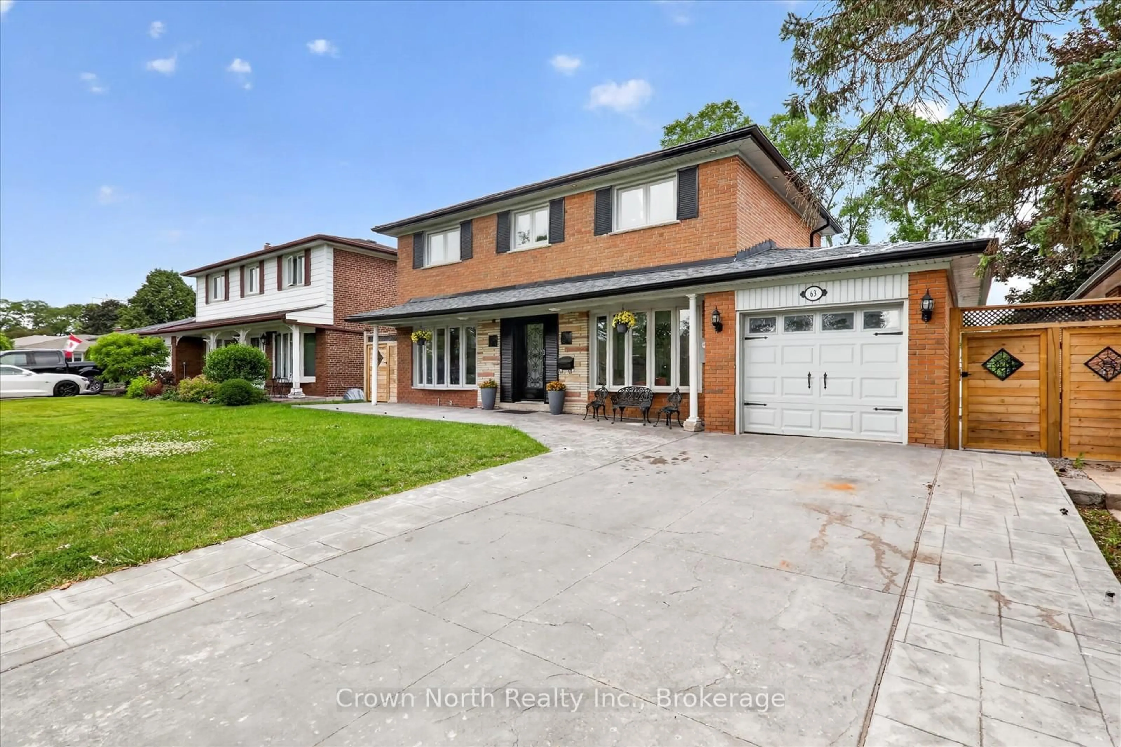Home with brick exterior material, street for 63 Portico Dr, Toronto Ontario M1G 3R5