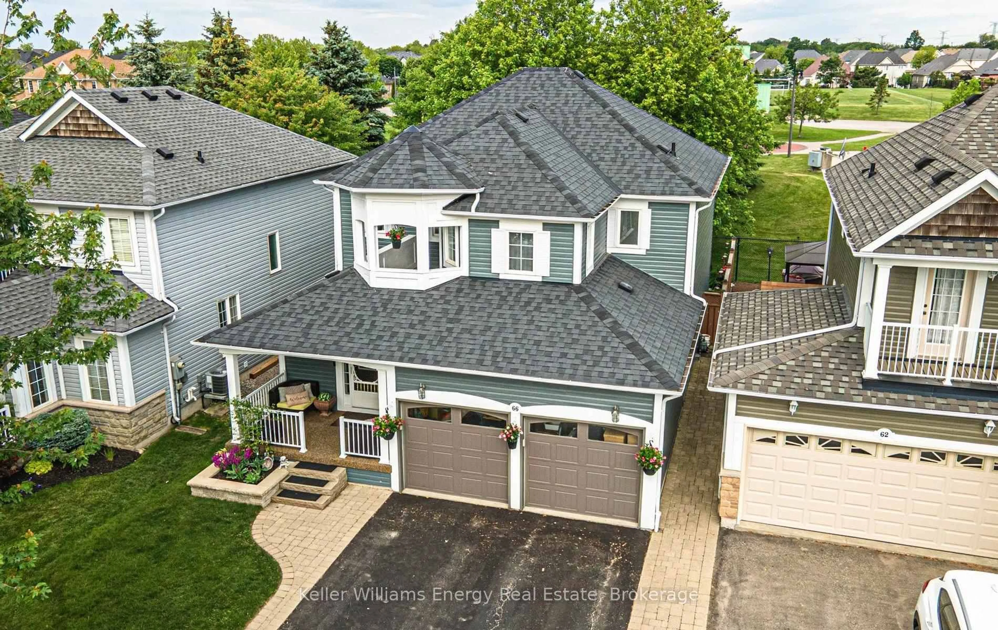 A pic from outside/outdoor area/front of a property/back of a property/a pic from drone, street for 66 Stillwell Lane, Clarington Ontario L1B 1R4