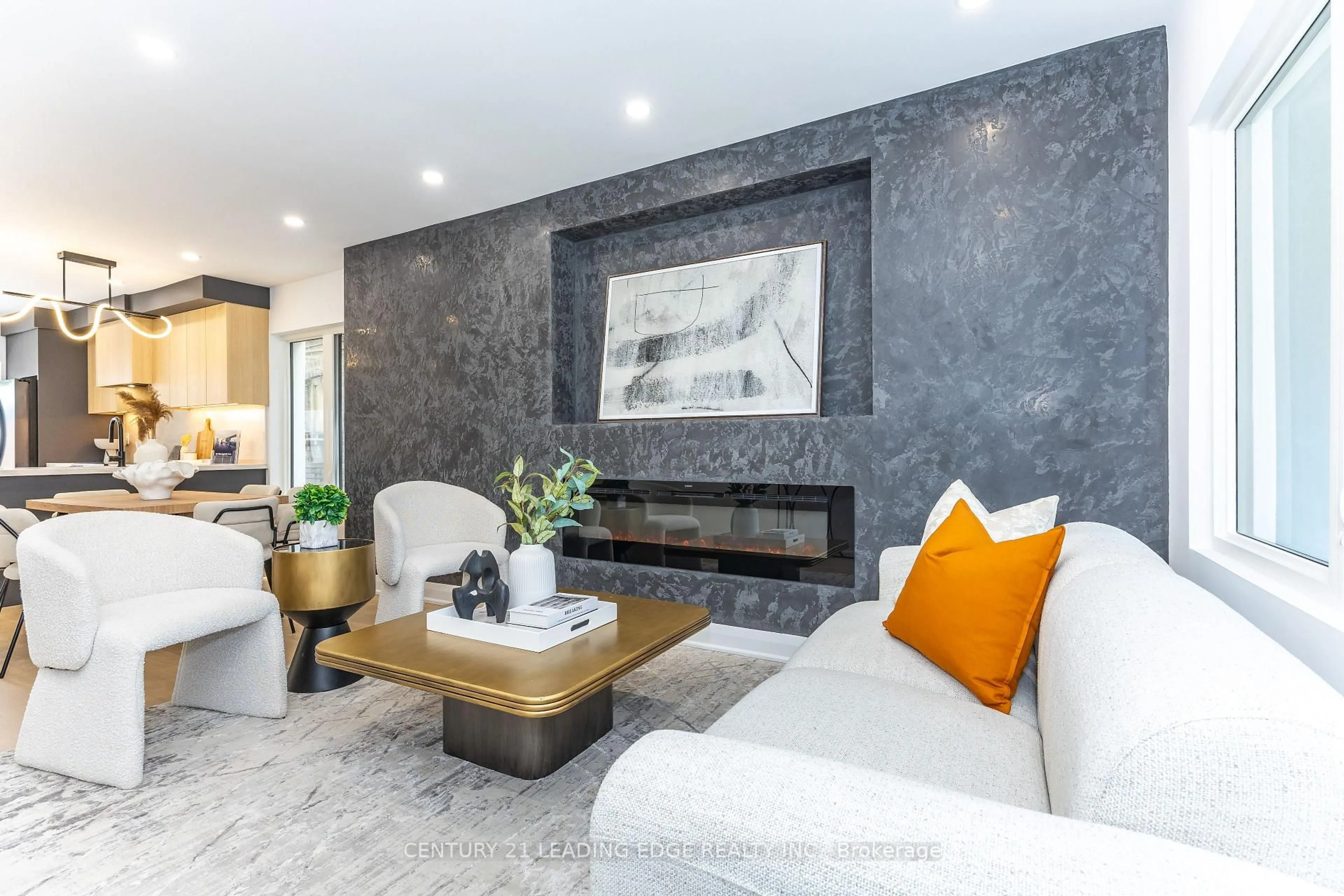 Living room with furniture, unknown for 12 Marigold Ave, Toronto Ontario M4M 3B2