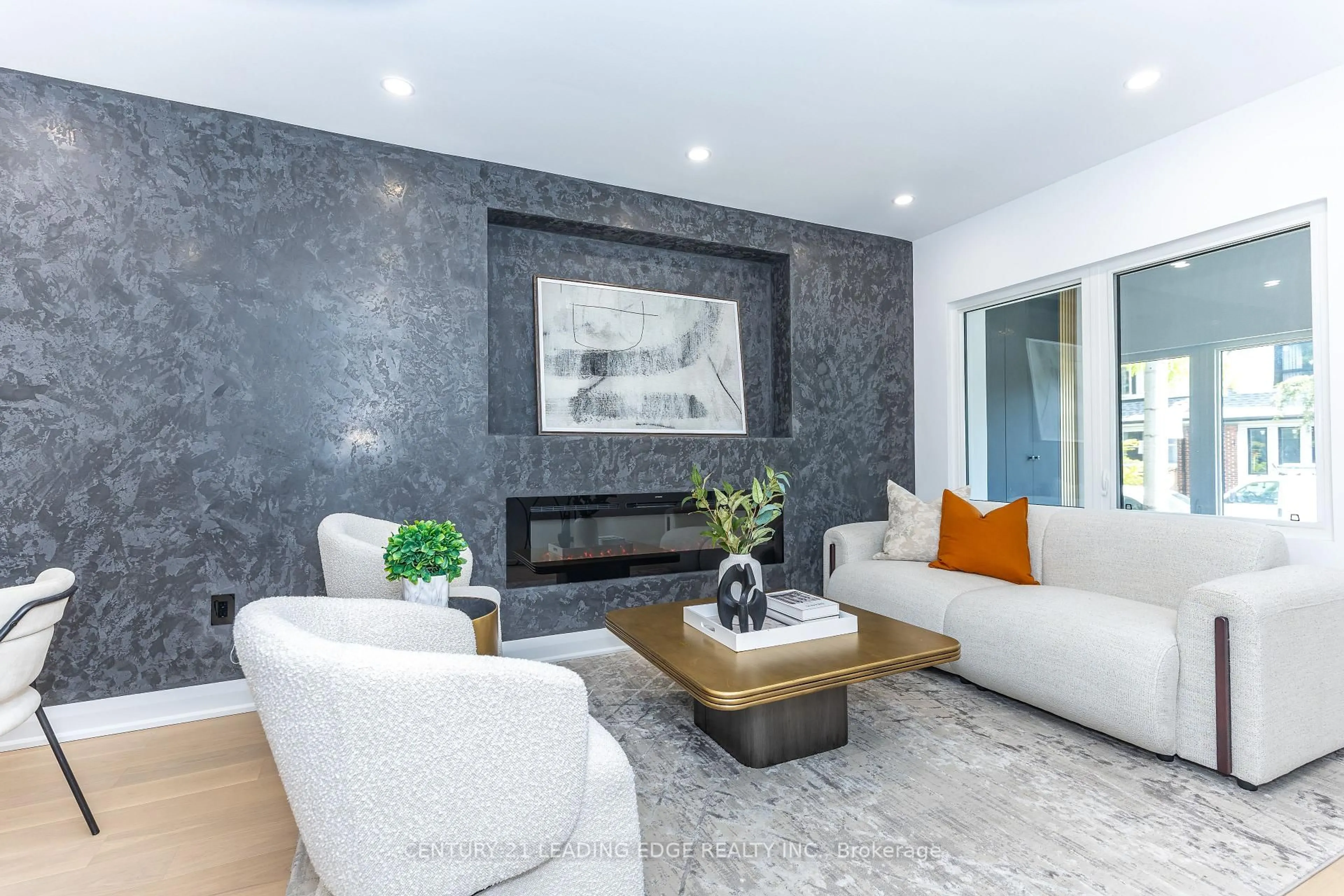 Living room with furniture, unknown for 12 Marigold Ave, Toronto Ontario M4M 3B2