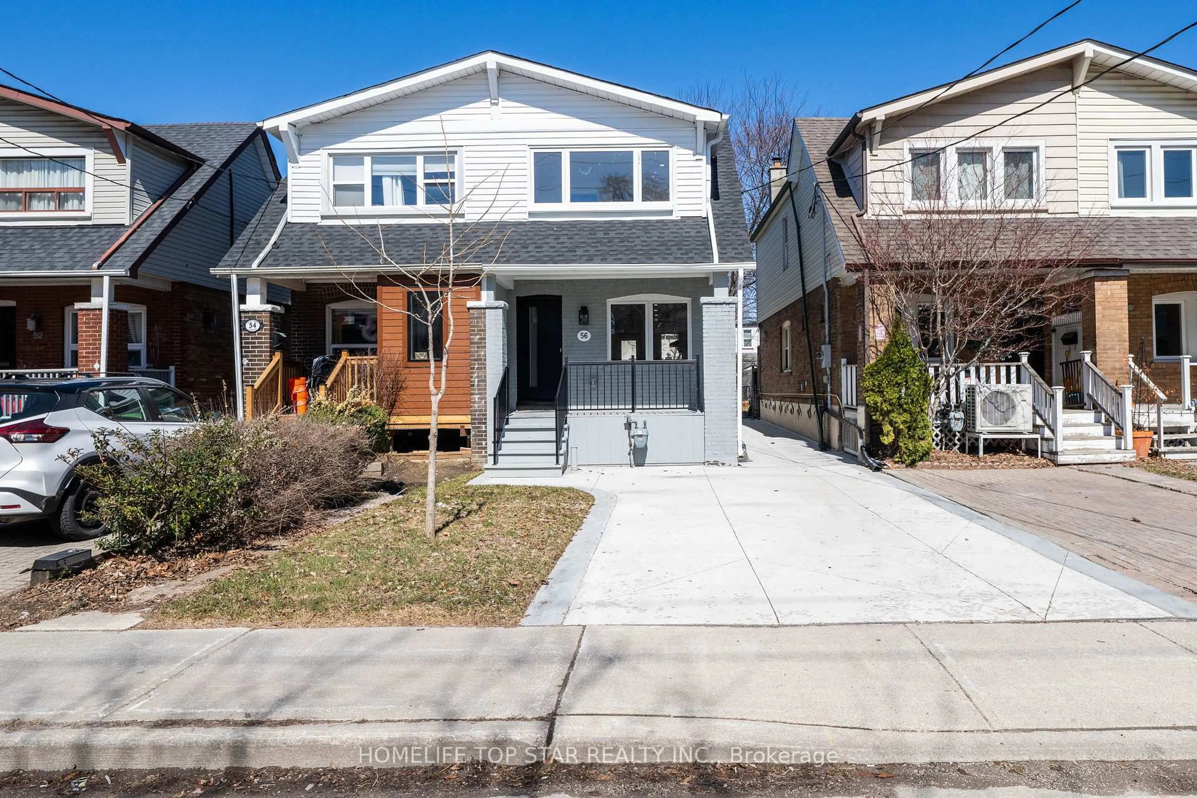 Home with brick exterior material, street for 56 Mortimer Ave, Toronto Ontario M4K 2A1