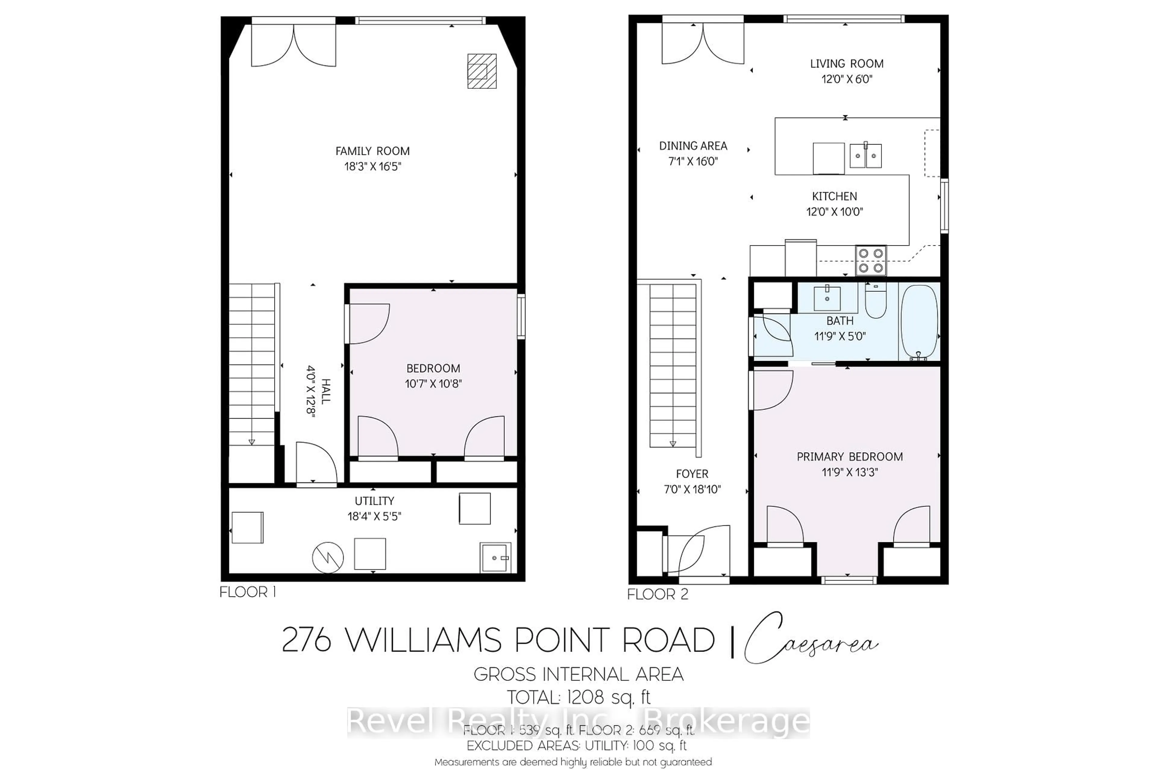 Floor plan for 276 Williams Point Rd, Scugog Ontario L0B 1E0