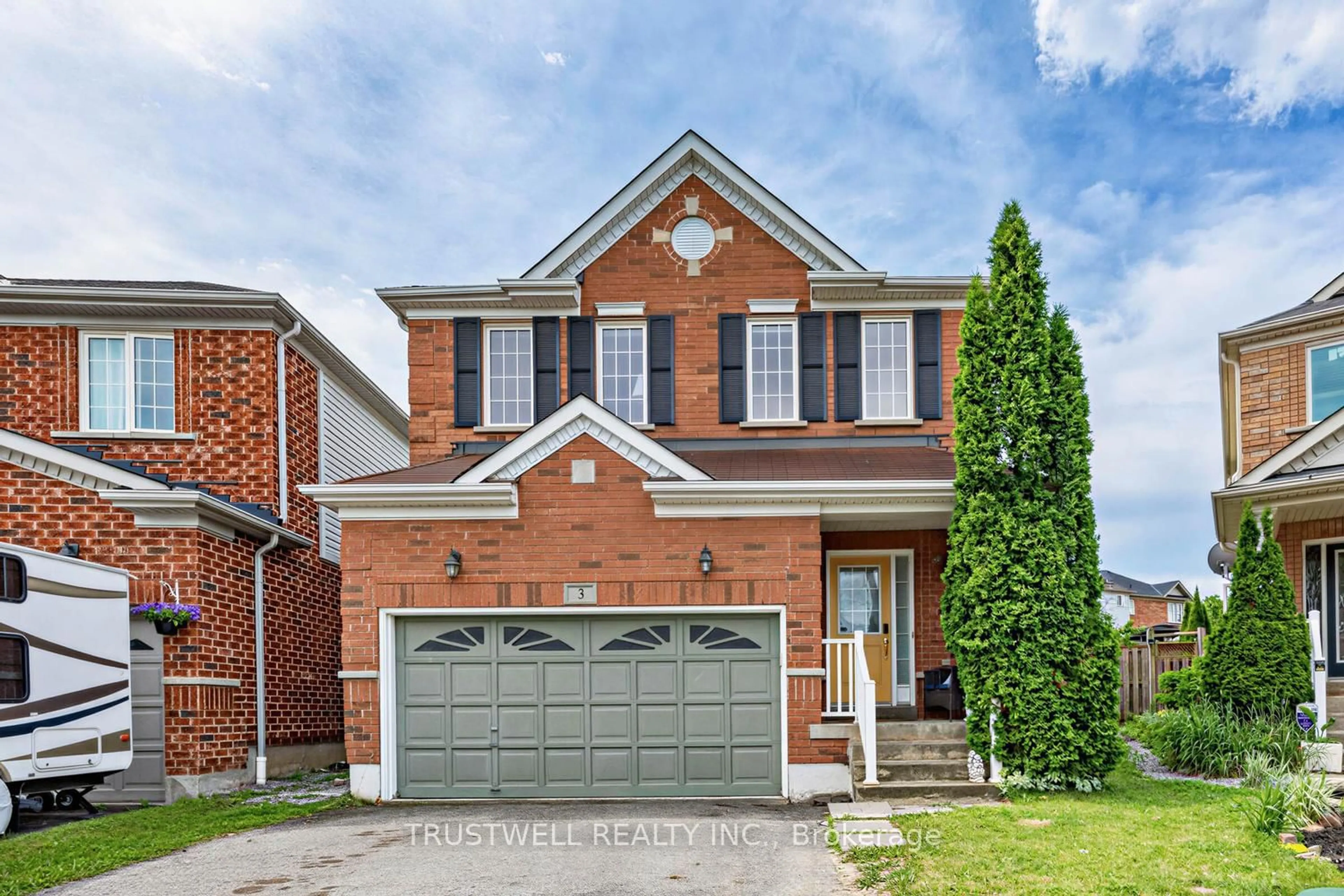 Home with brick exterior material, street for 3 Waldron Crt, Ajax Ontario L1T 4X2