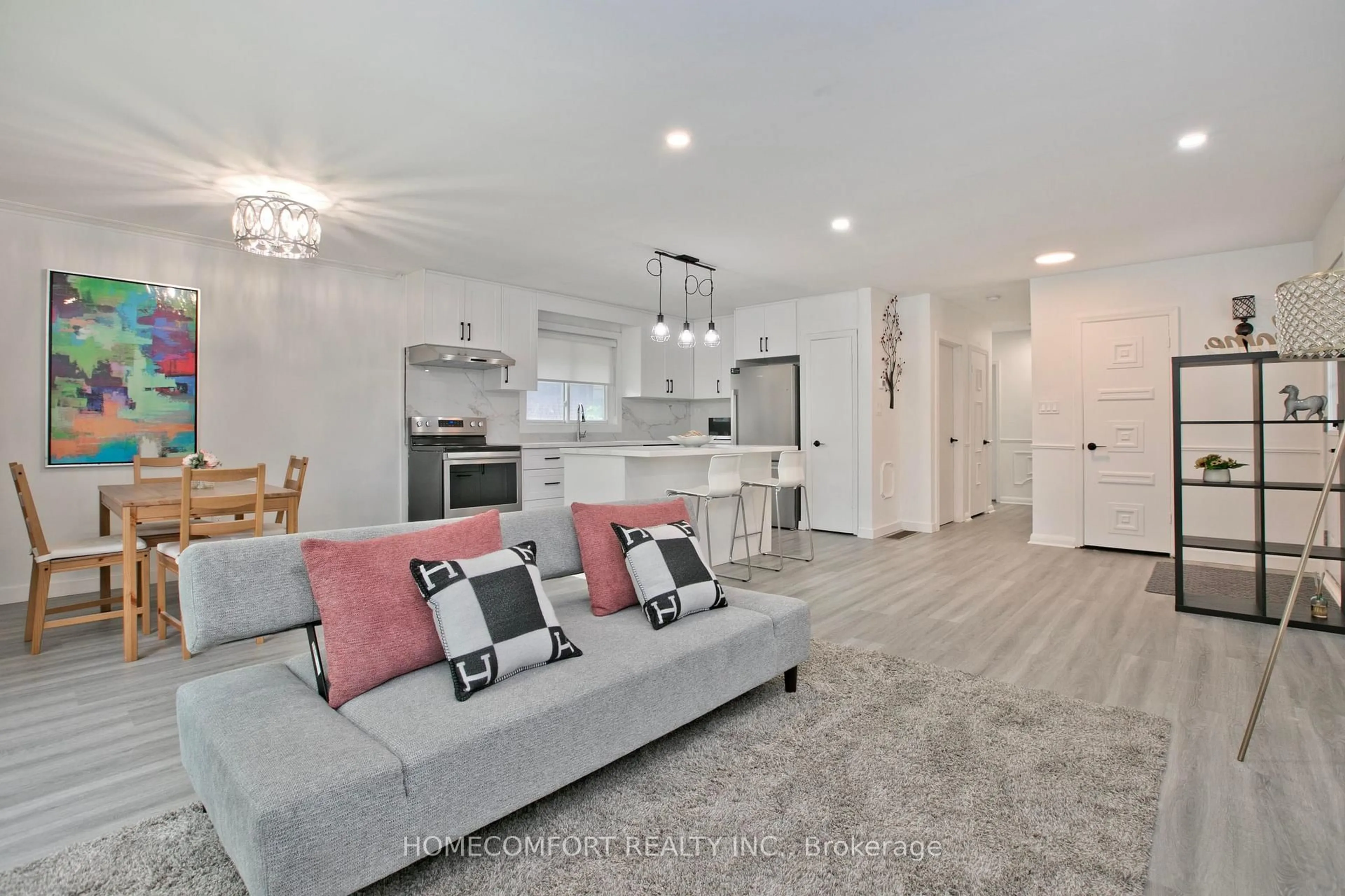 Open concept kitchen, unknown for 19 Beacham Cres, Toronto Ontario M1T 1M9