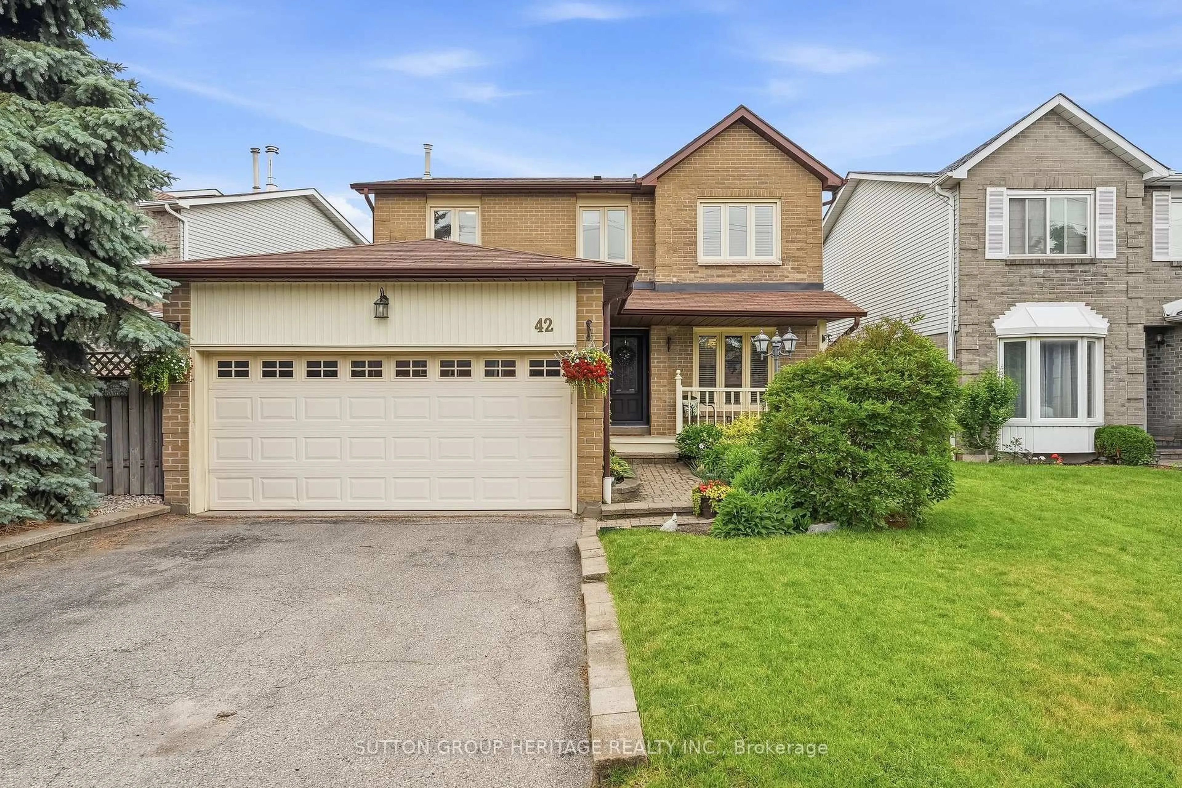 Home with vinyl exterior material, street for 42 Ritchie Ave, Ajax Ontario L1S 6R8