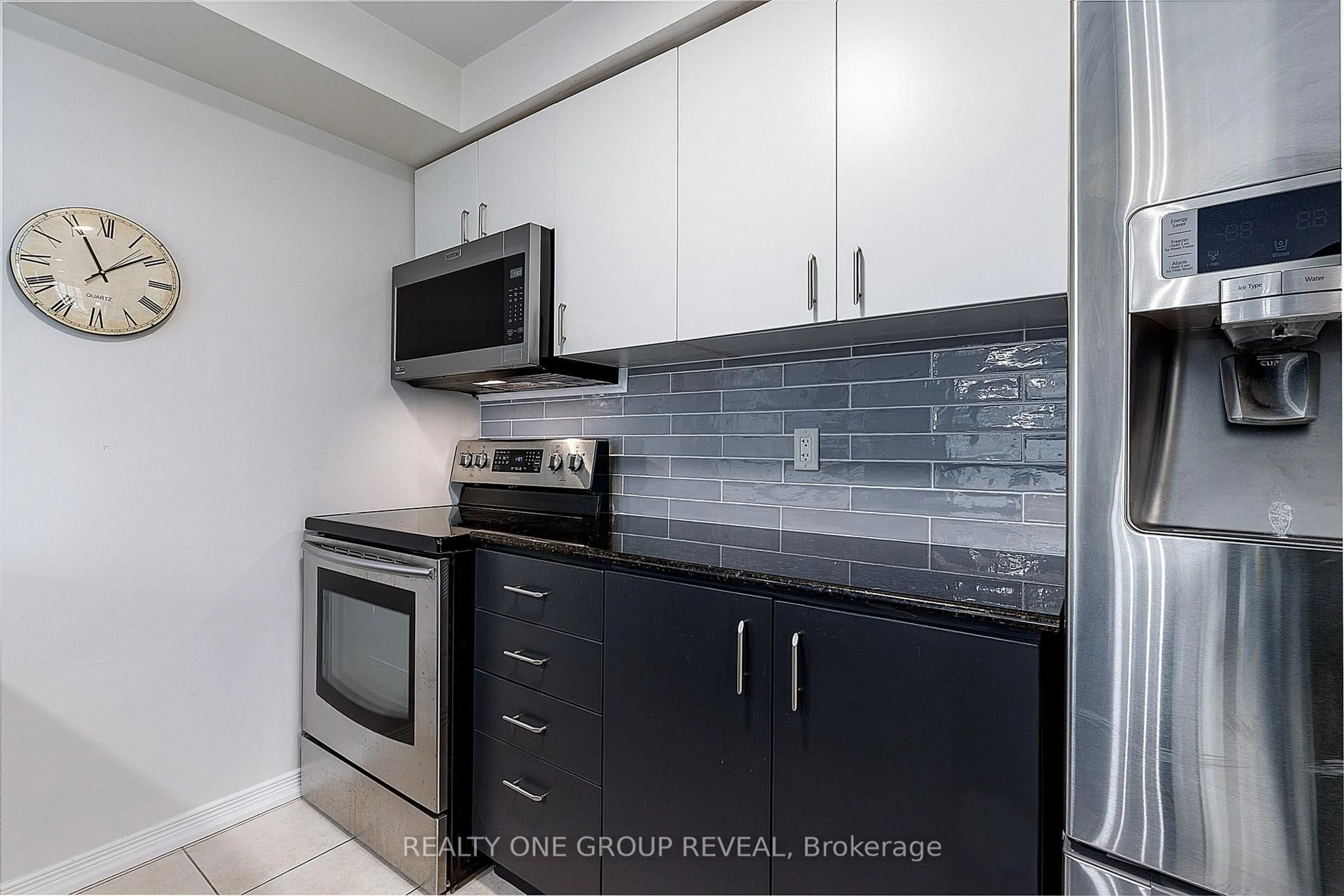 Standard kitchen, ceramic/tile floor for 61 Clarington Blvd #212, Clarington Ontario L1C 0H6