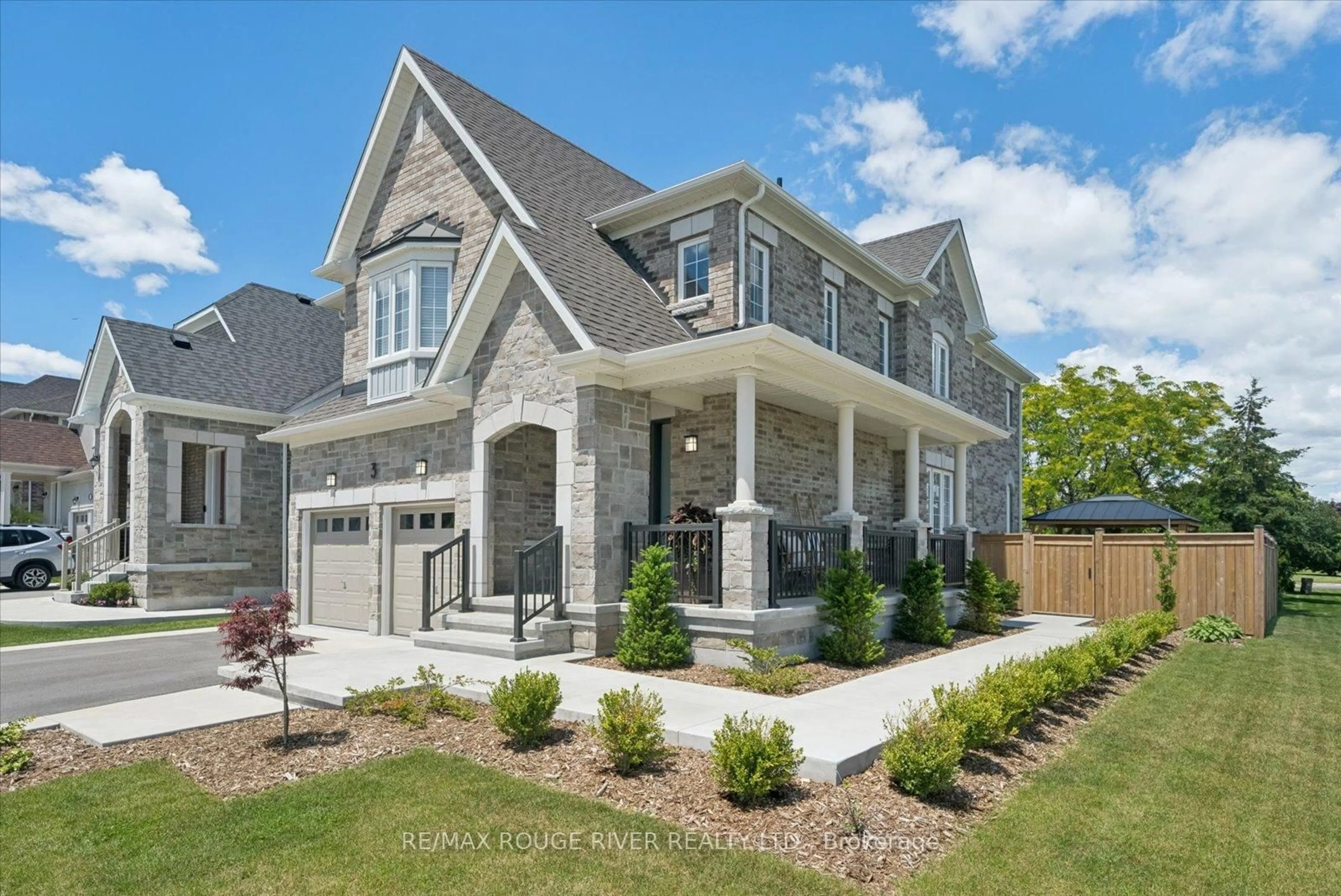 Home with brick exterior material, street for 3 Burnham Crt, Scugog Ontario L9L 0B2