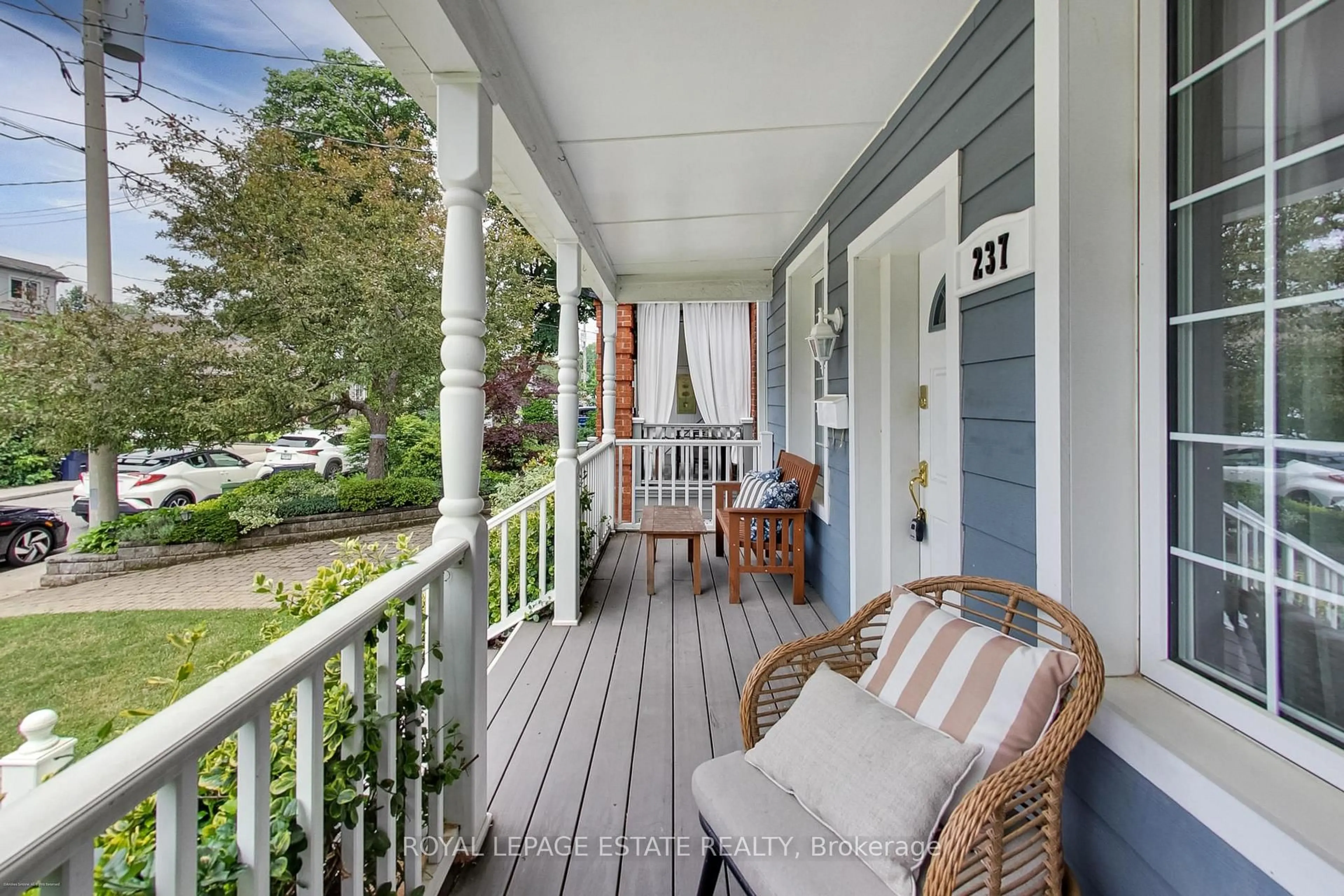 Patio, street for 237 Glebemount Ave, Toronto Ontario M4C 3T5