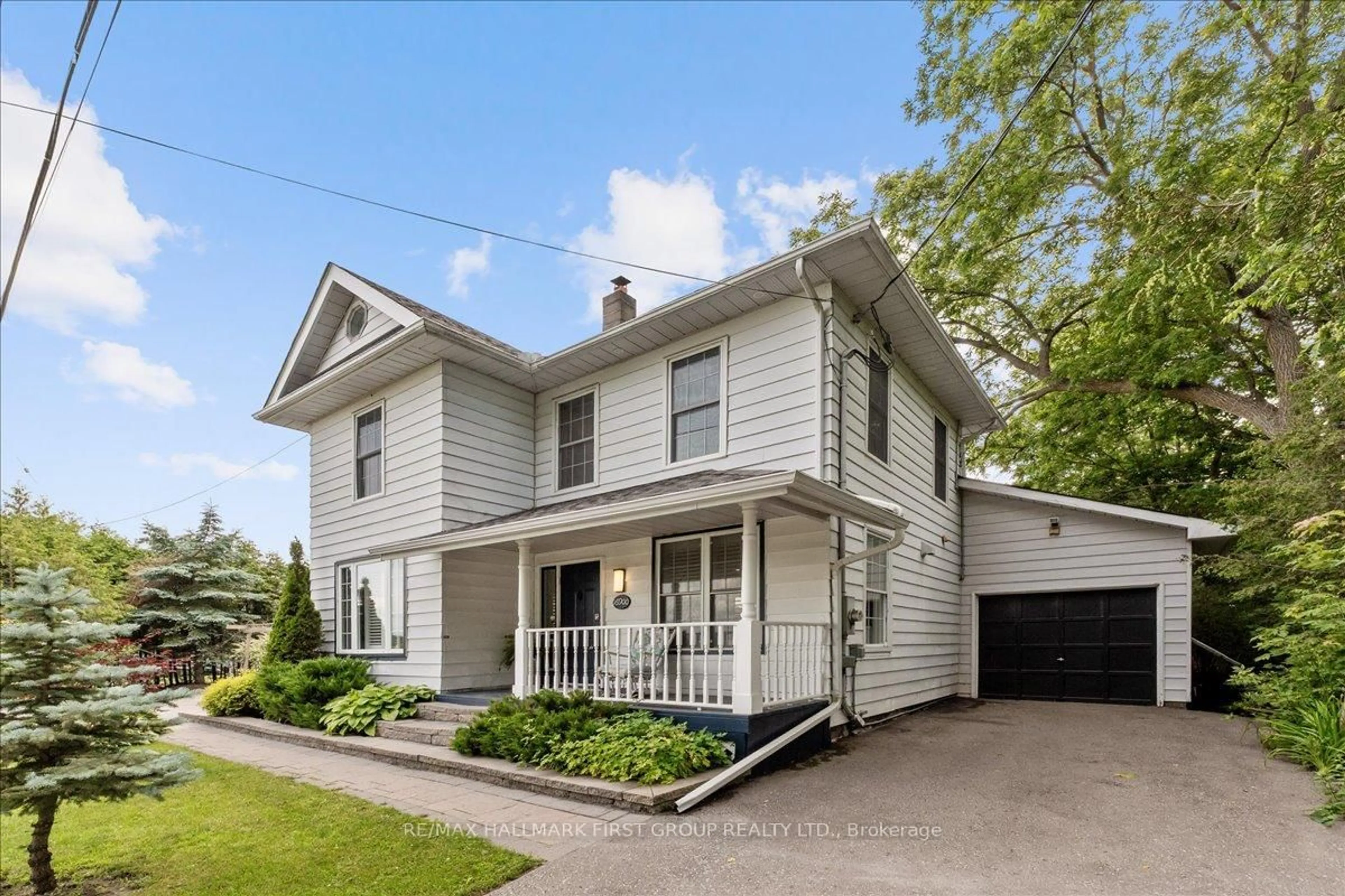 Home with vinyl exterior material, street for 16900 Nestleton Rd, Scugog Ontario L0B 1L0
