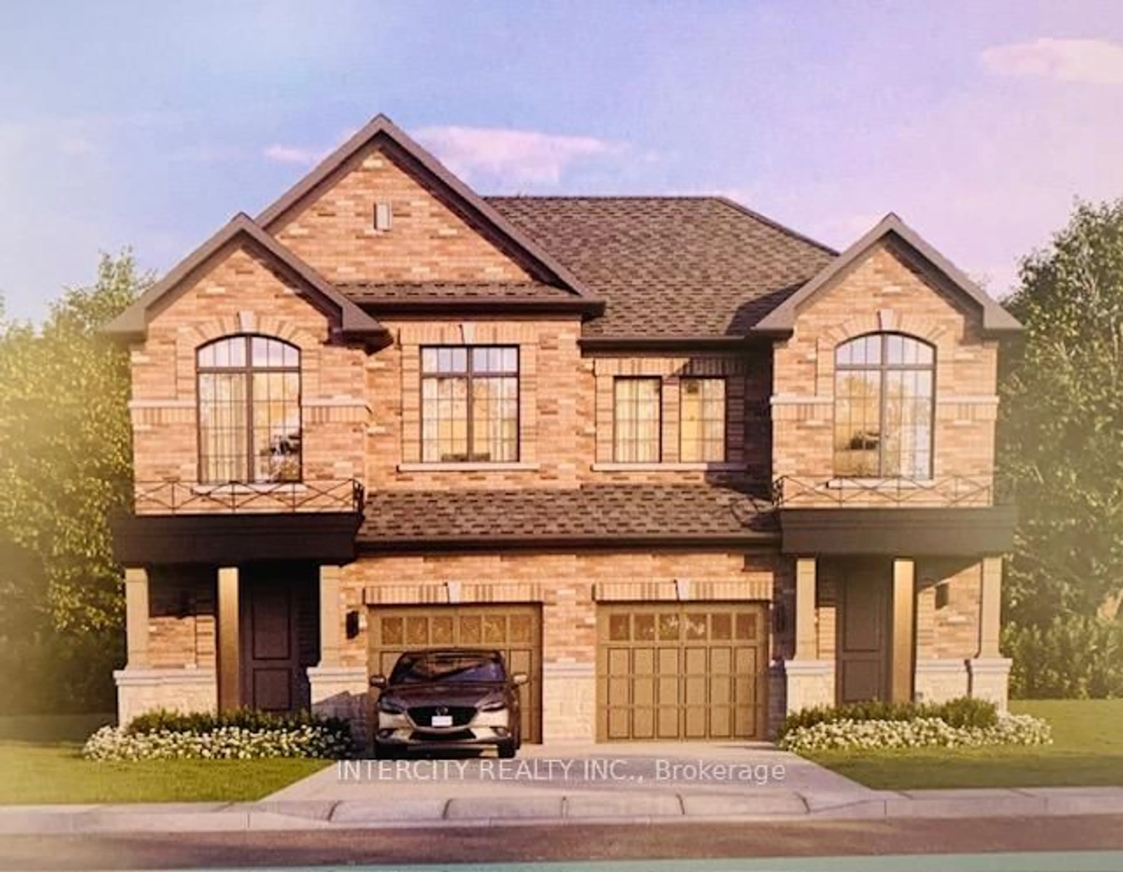 Home with brick exterior material, street for Lot 104R Federica St, Whitby Ontario L1M 1Z5